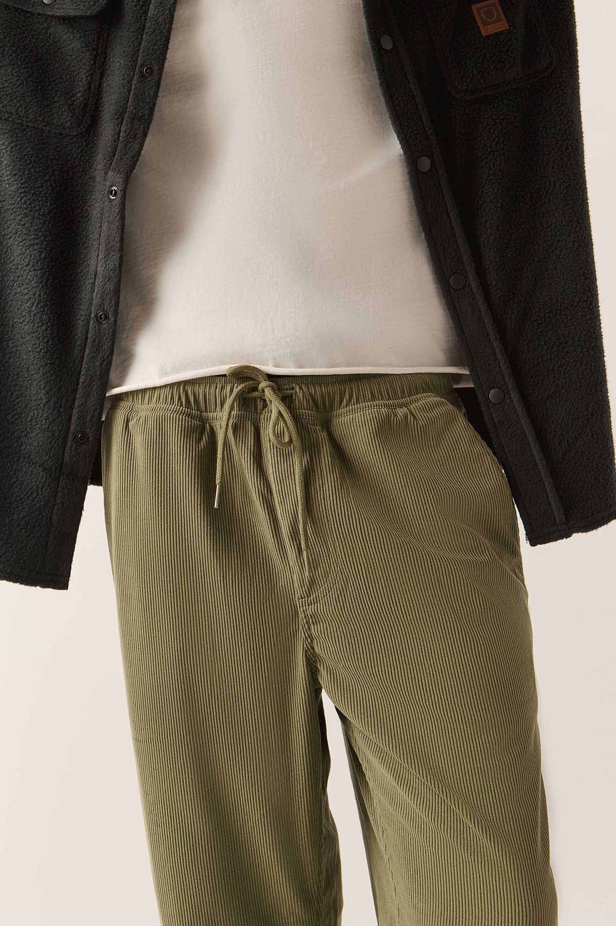 Men's Everyday E-Waist Corduroy Pant in the color Olive Surplus Corduroy - Additional Fit image