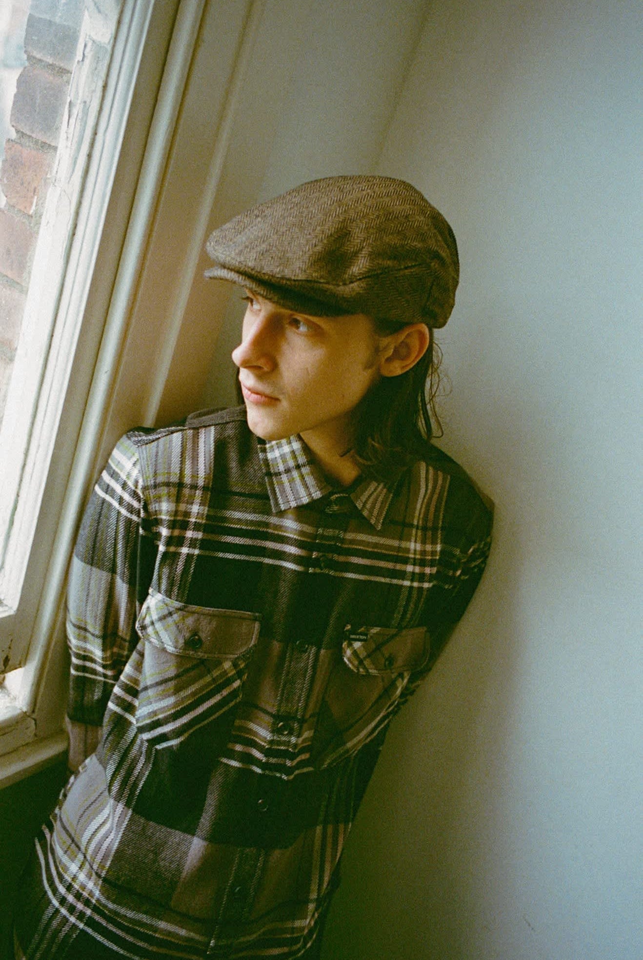Unisex Hooligan Flat Cap in the color Brown/Khaki - Men's Lifestyle image