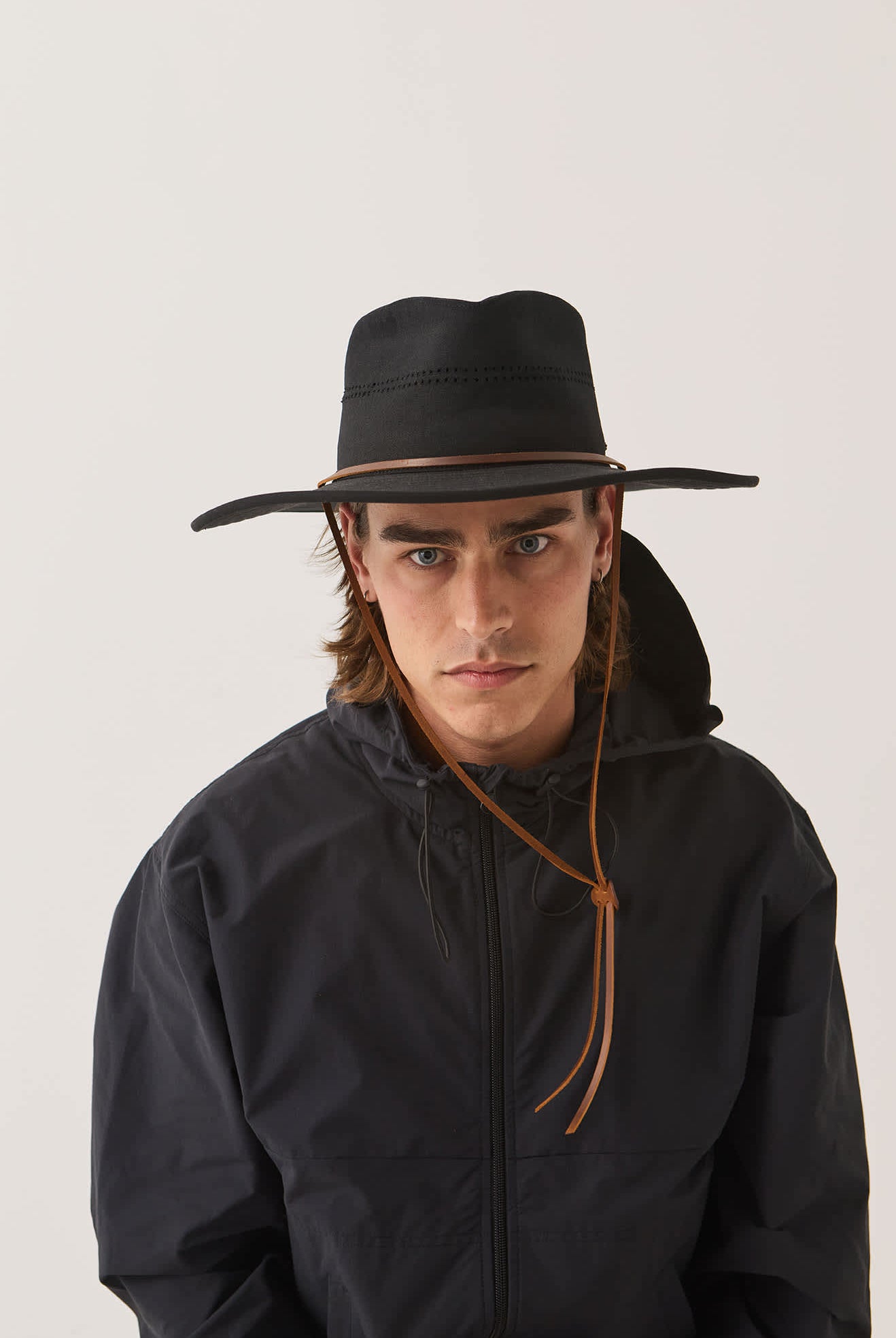 Unisex Beck Journey Canvas Hat in the color Black - Men's Front View