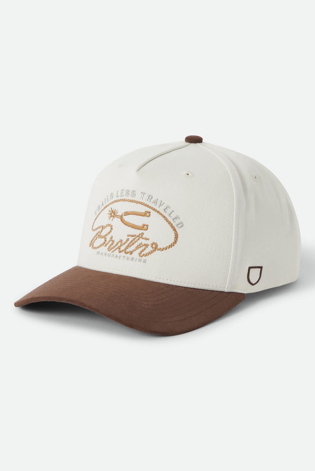 Unisex Trails Snapback in the color Off White/Walnut Brown - Front Product View
