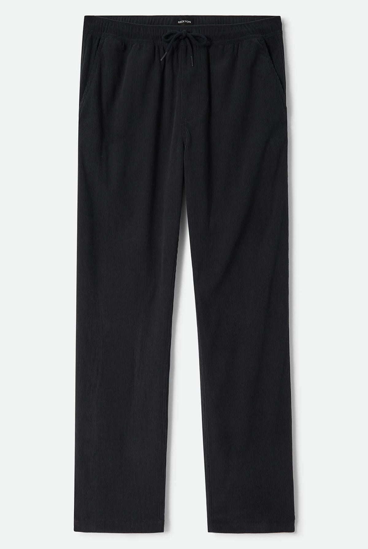 Men's Everyday E-Waist Corduroy Pant in the color Black Corduroy - Front Product View