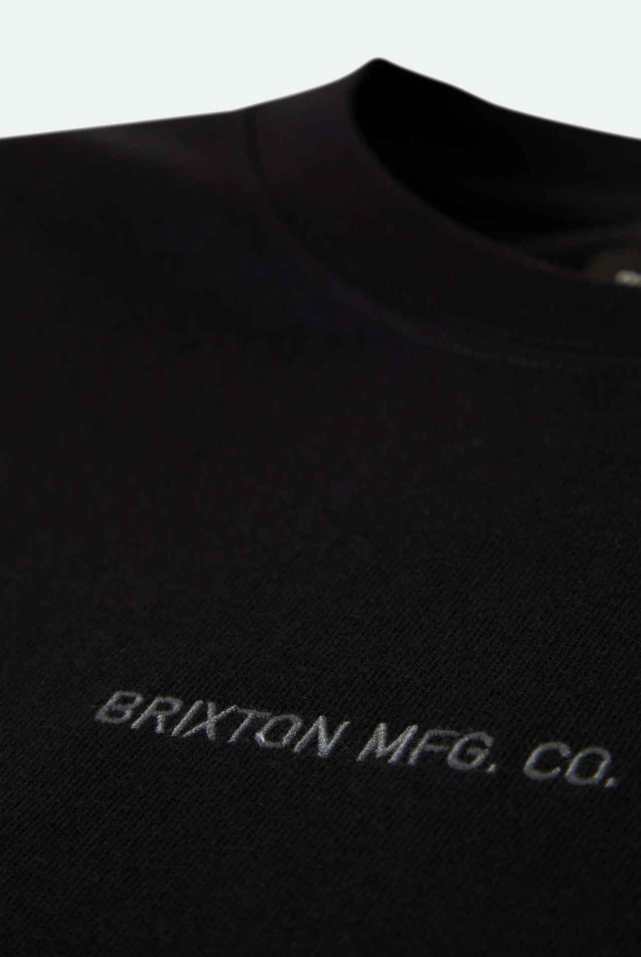 Men's Quality Embroidered Heavyweight S/S Standard T-Shirt in the color Black Classic Wash - Additional Laydown image