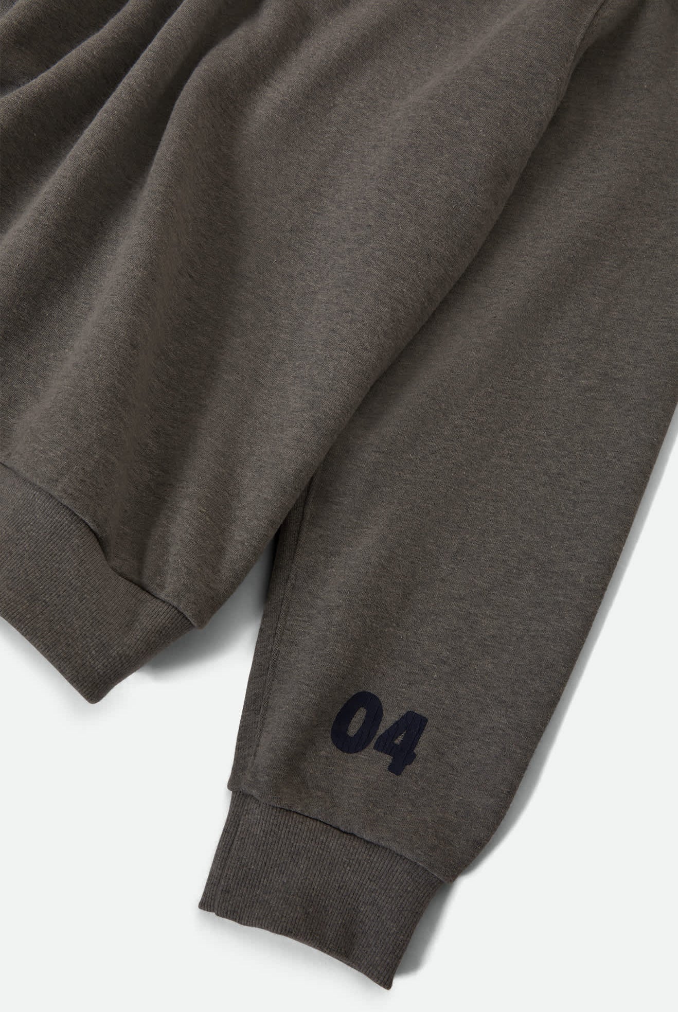 Men's The League Broken In Crew in the color Heather Grey - Additional Laydown image