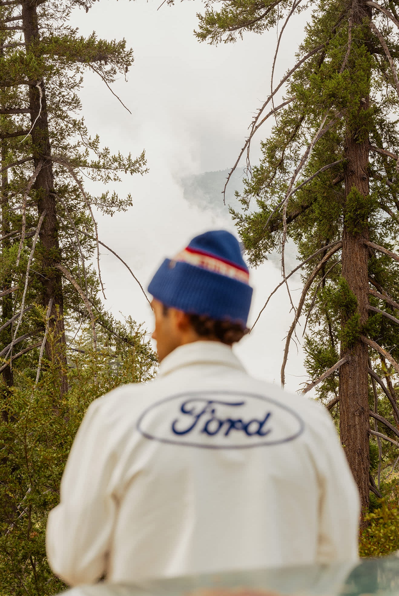 Men's Ford Number One Garage Jacket in the color Wimbledon White - Men's Lifestyle image