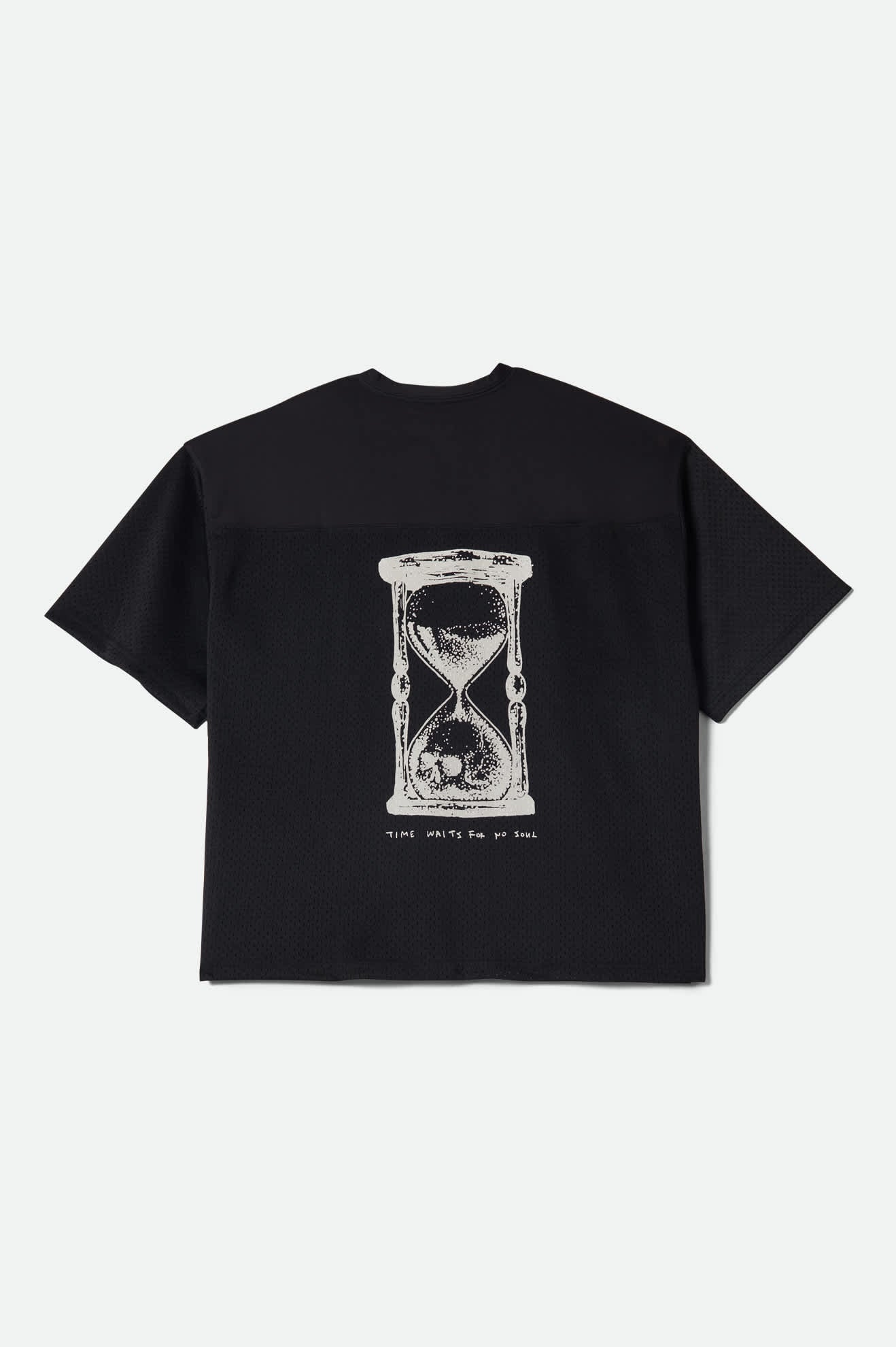 Men's Baggy Mesh Practice Jersey in the color Black/White Chippa - Additional Laydown image