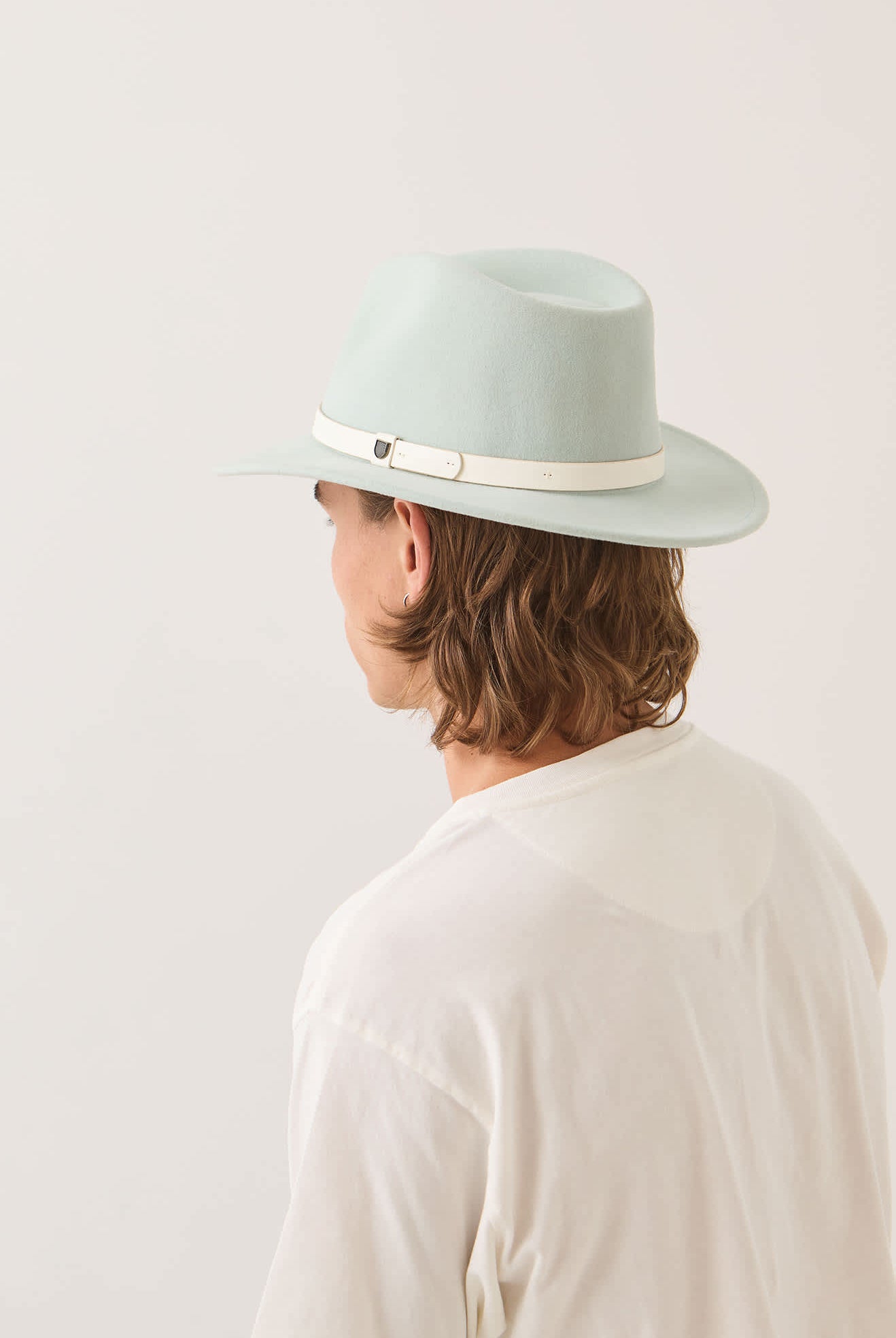 Unisex Messer Fedora in the color Seagrass/Whitecap - Additional Fit image