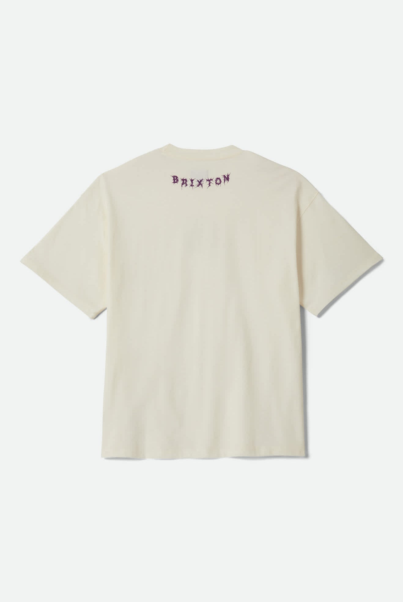 Men's Zephyr Short Sleeve Oversized Shirt in the color Cream - Additional Laydown image