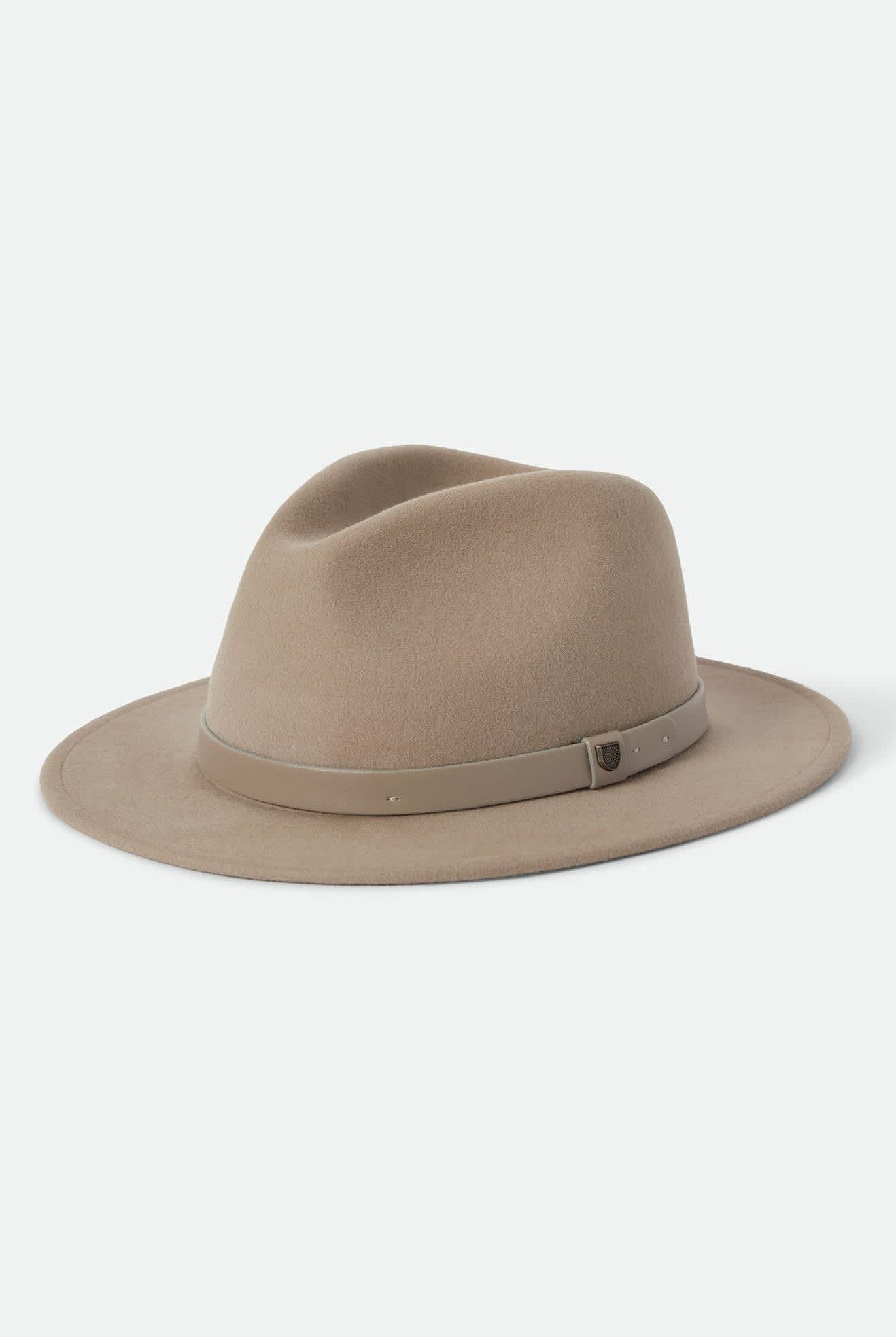Unisex Messer Fedora in the color Timeless Taupe - Front Product View