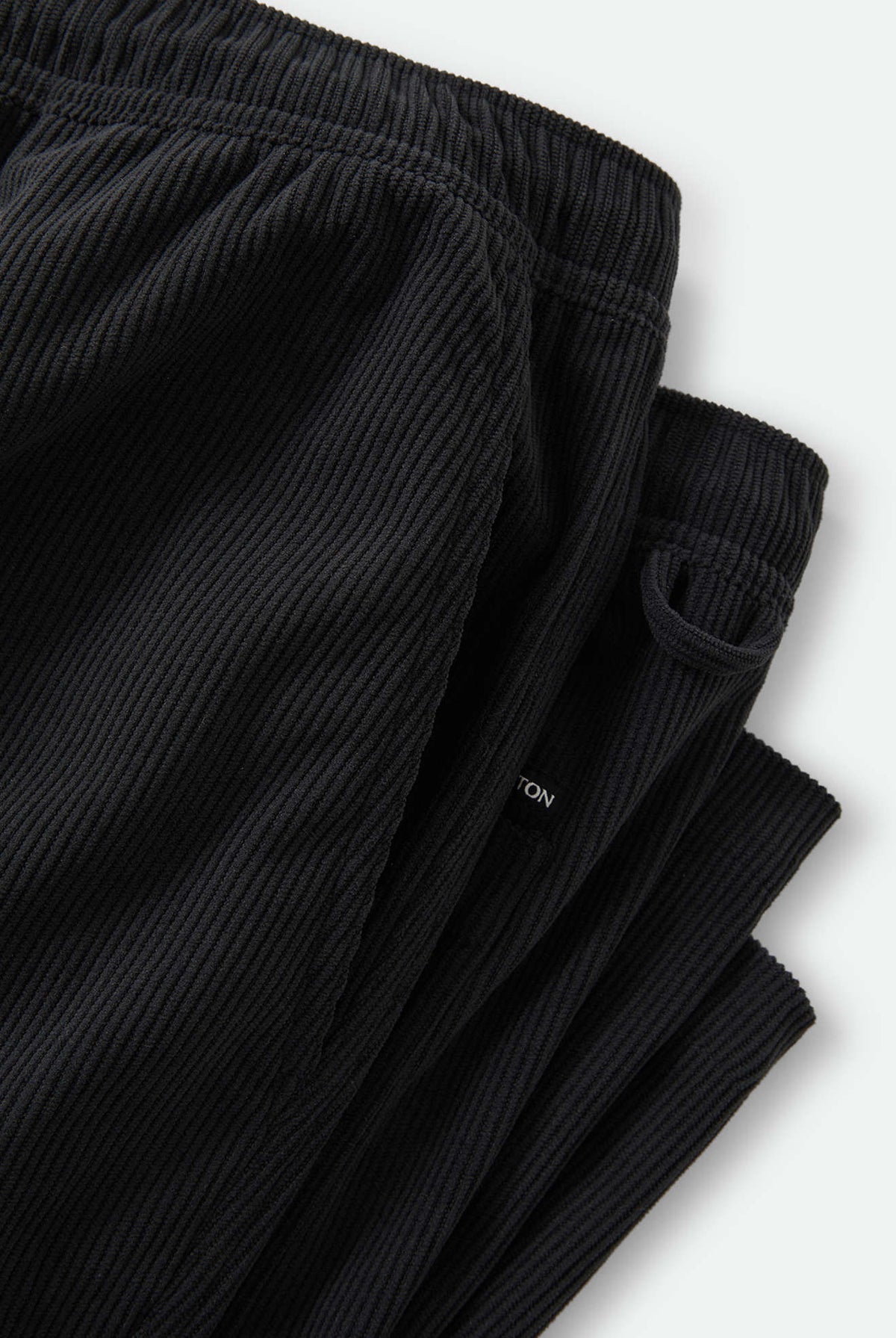 Men's Everyday E-Waist Corduroy Pant in the color Black Corduroy - Additional Laydown image