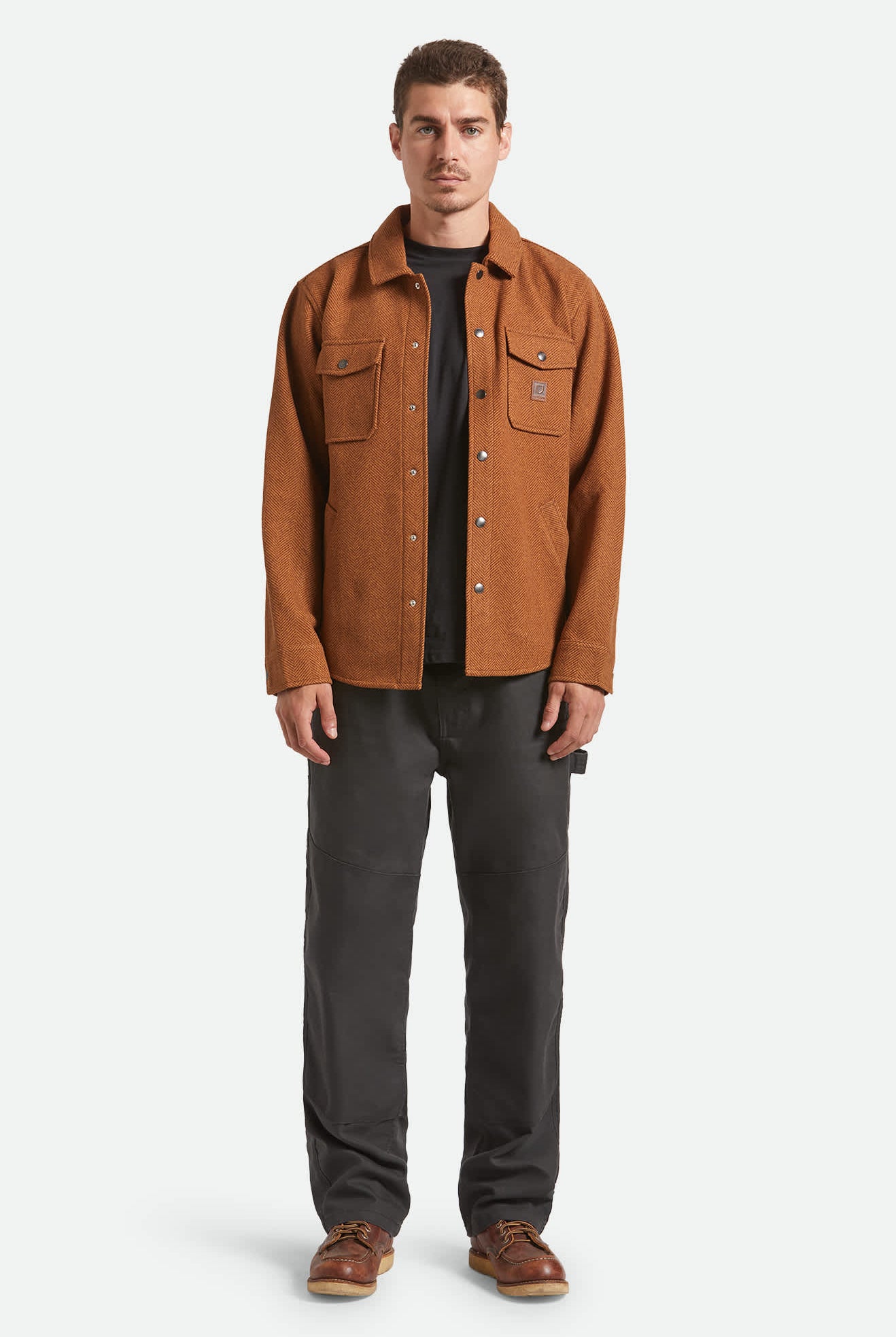 Men's Durham Brushed Menswear Jacket in the color Brushed Pinecone - Additional Fit image