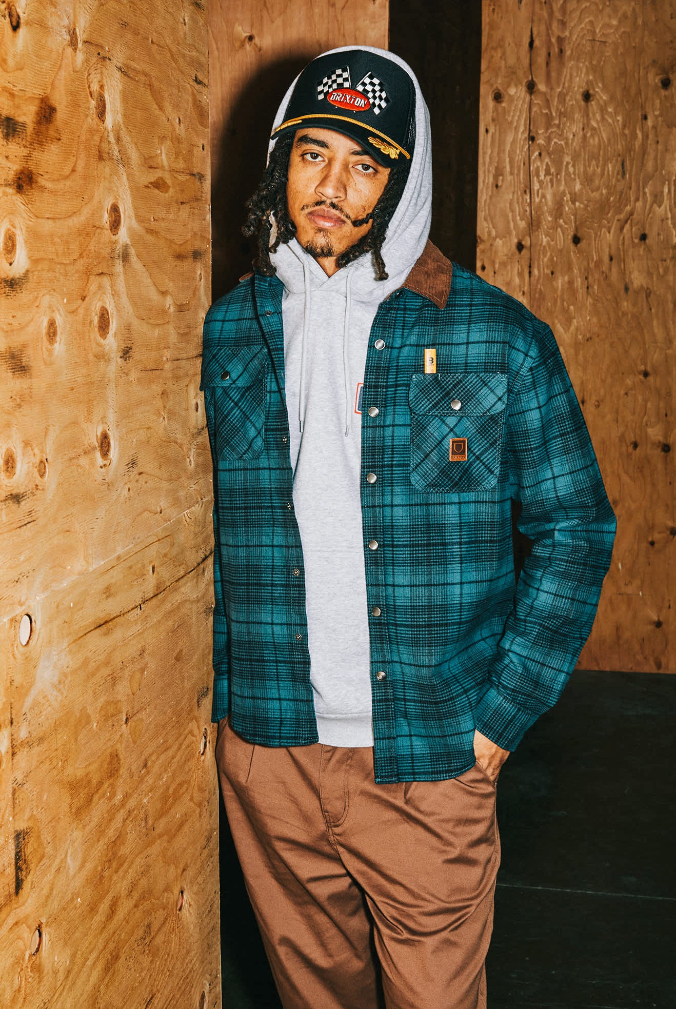 Women's Podium Netplus Trucker Hat in the color Black/Black - Men's Lifestyle image