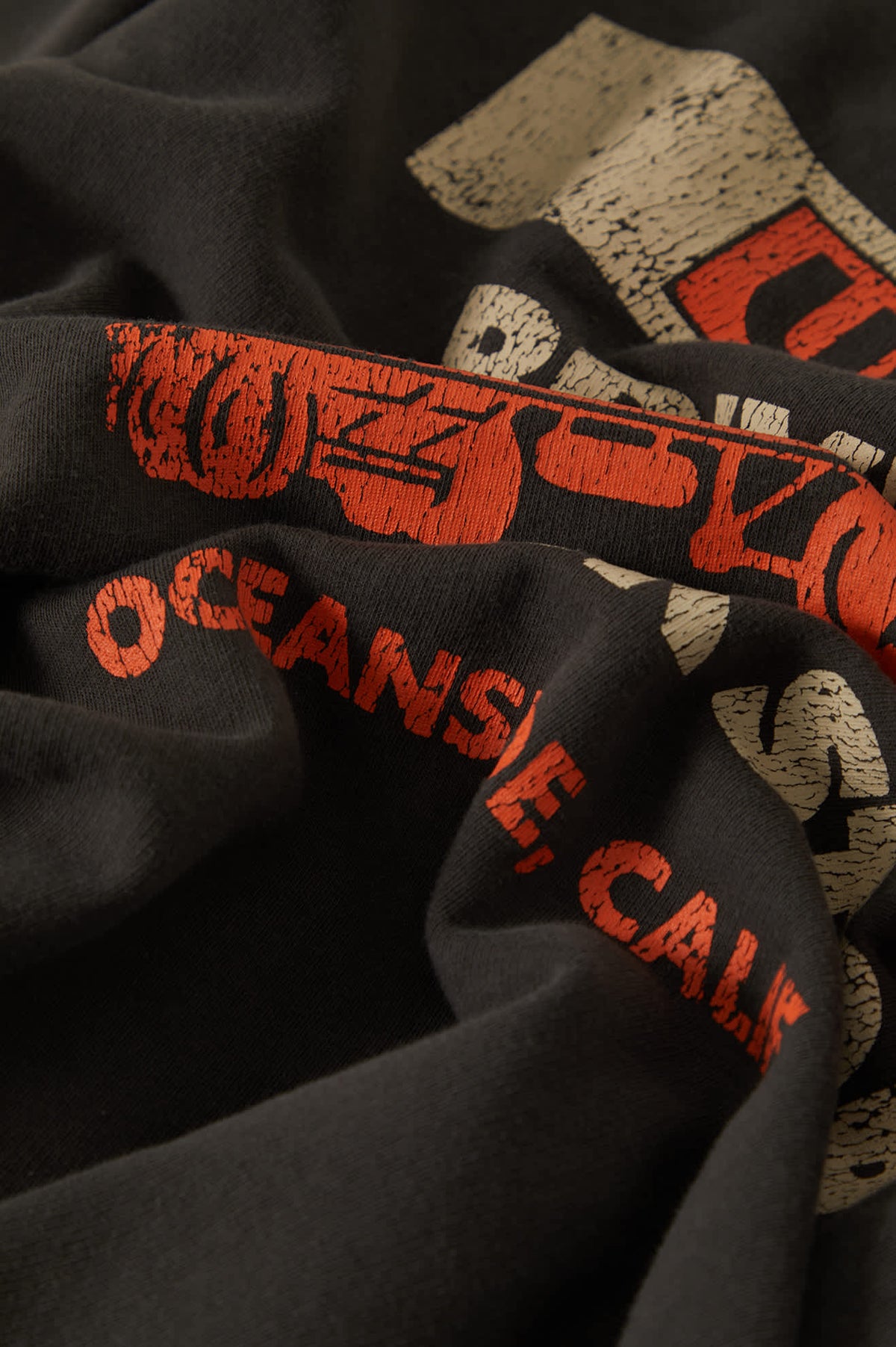 Men's 76 Chopped Hoodie in the color Washed Black - Additional Laydown image