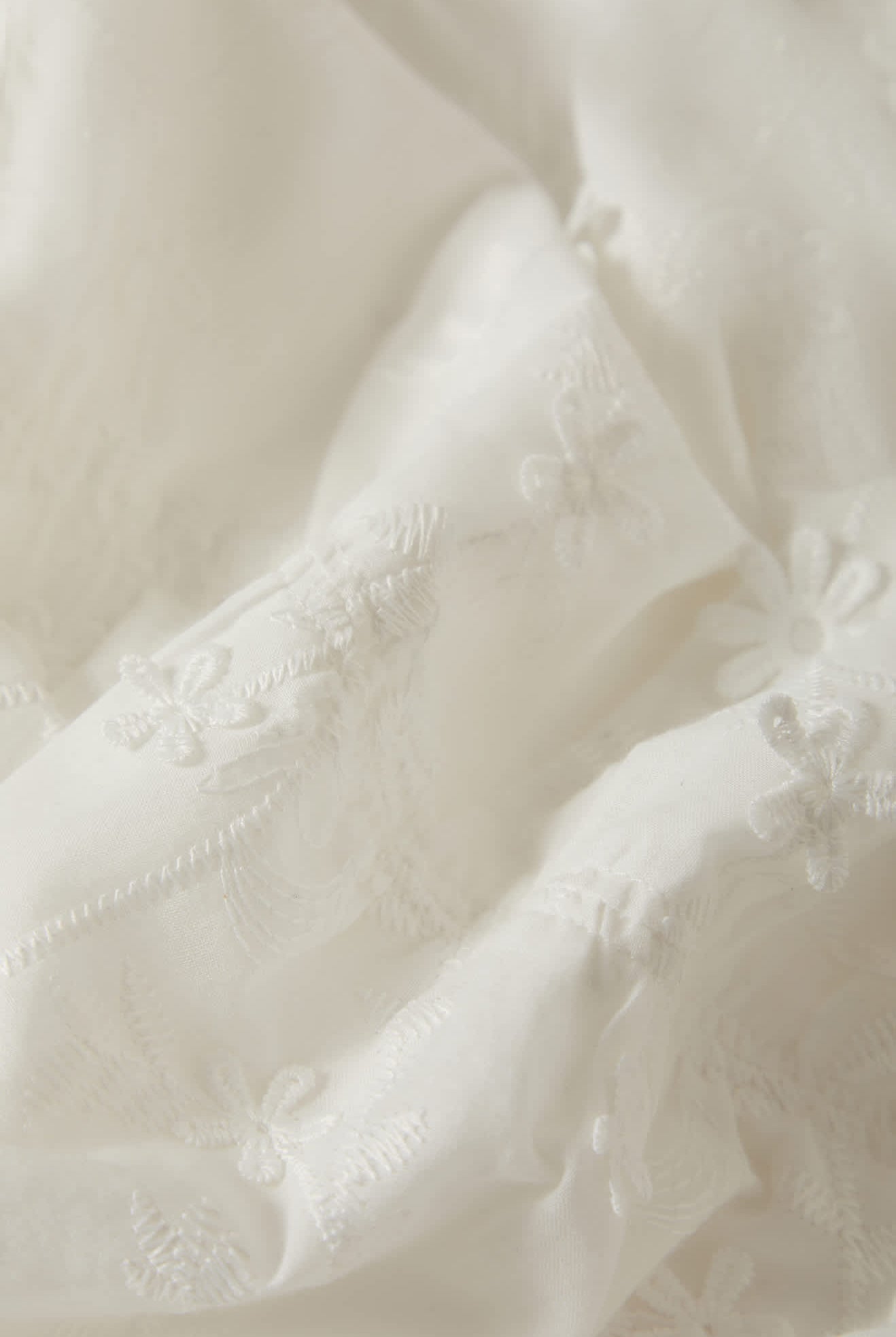 Women's The Abigail Skirt in the color Off White Floral - Additional Laydown image