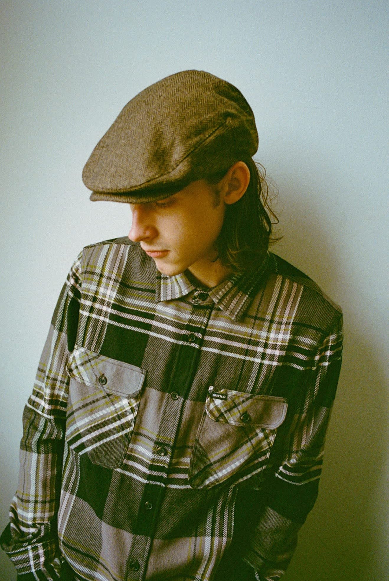 Unisex Hooligan Flat Cap in the color Brown/Khaki - Men's Lifestyle image