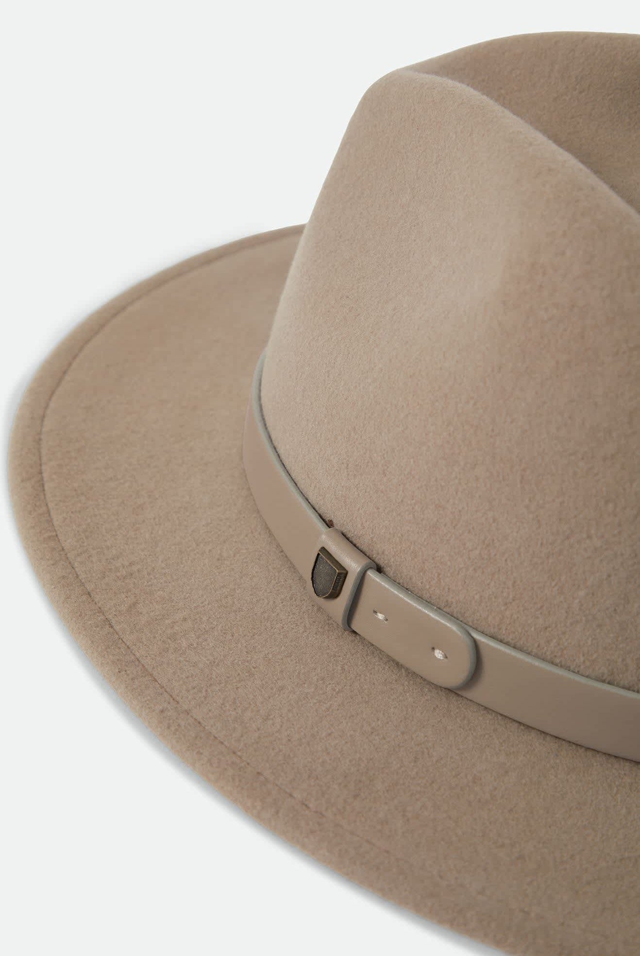 Unisex Messer Fedora in the color Timeless Taupe - Additional Laydown image