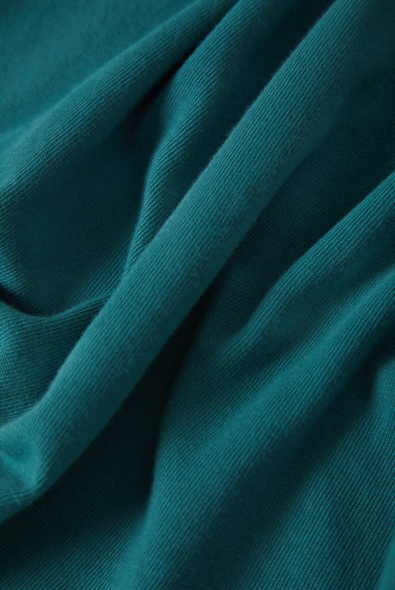 Women's Carefree Organic Garment Dye Perfect T-Shirt in the color Washed Mediterranean Teal - Additional Laydown image