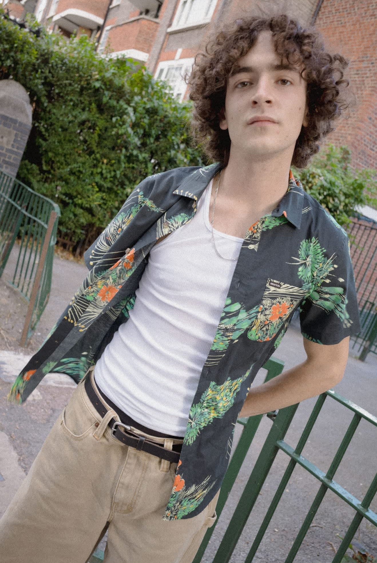 Men's Brixton Relaxed Short in the color Washed British Khaki - Men's Lifestyle image