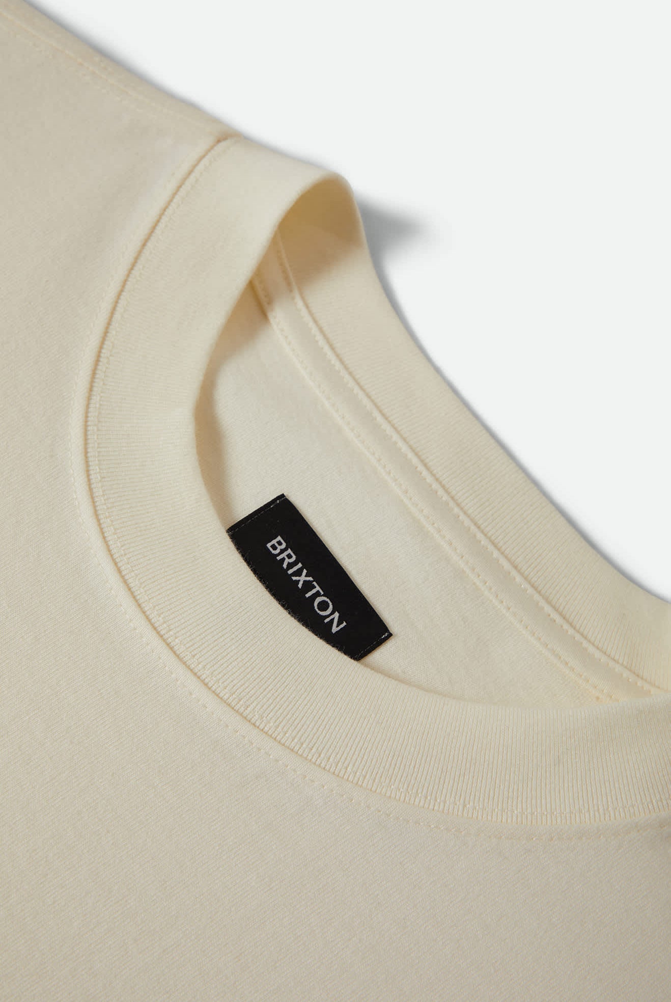 Men's Zephyr Short Sleeve Oversized Shirt in the color Cream - Additional Laydown image