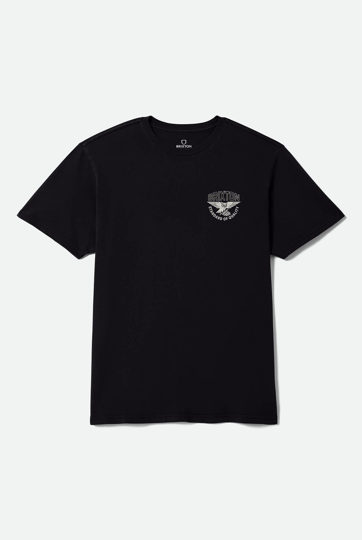 Men's Watcher Standard T-Shirt in the color Black Worn Wash - Front Product View