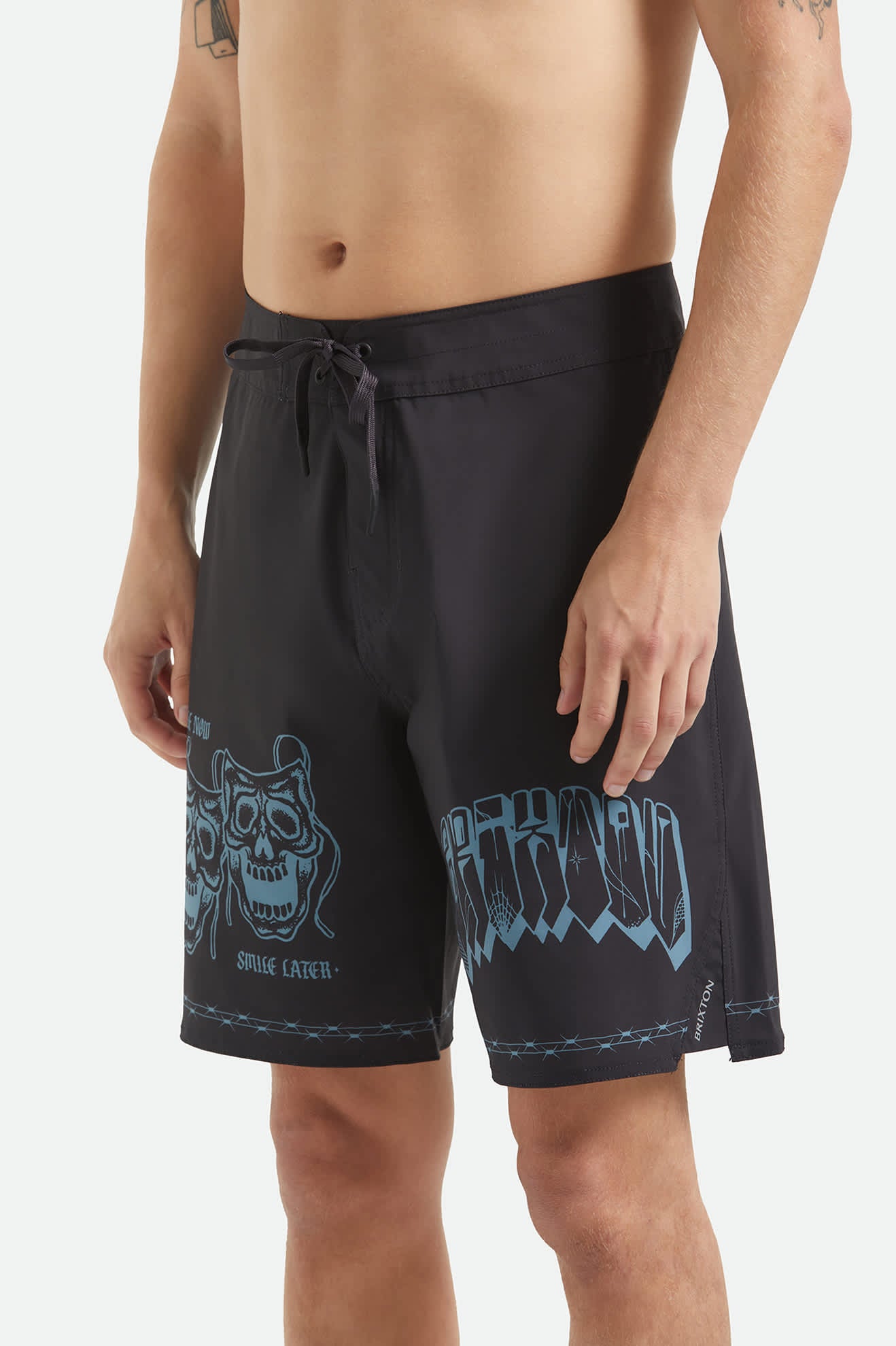 Men's Blitz Boardshort 21" in the color Black Masks - Additional Fit image