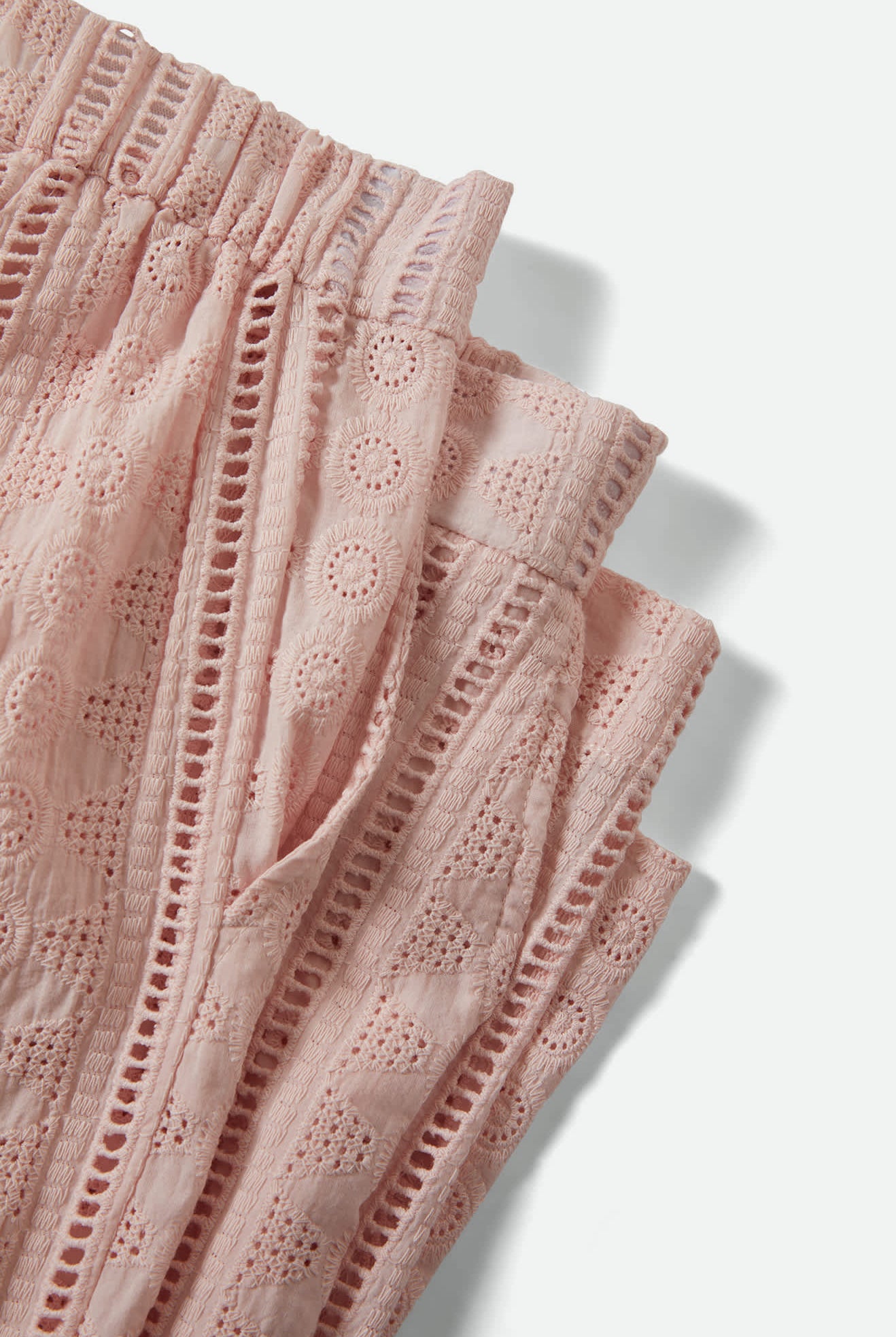 Women's The Mercer Wide Leg Trouser Pant in the color Chalk Pink - Additional Laydown image