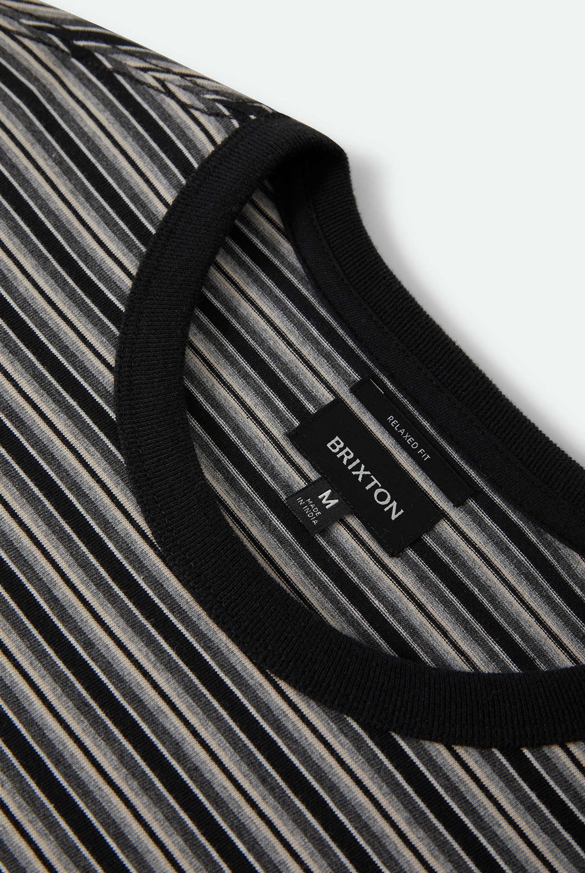 Men's Century Knit Top in the color Heather Grey Stripe - Additional Laydown image