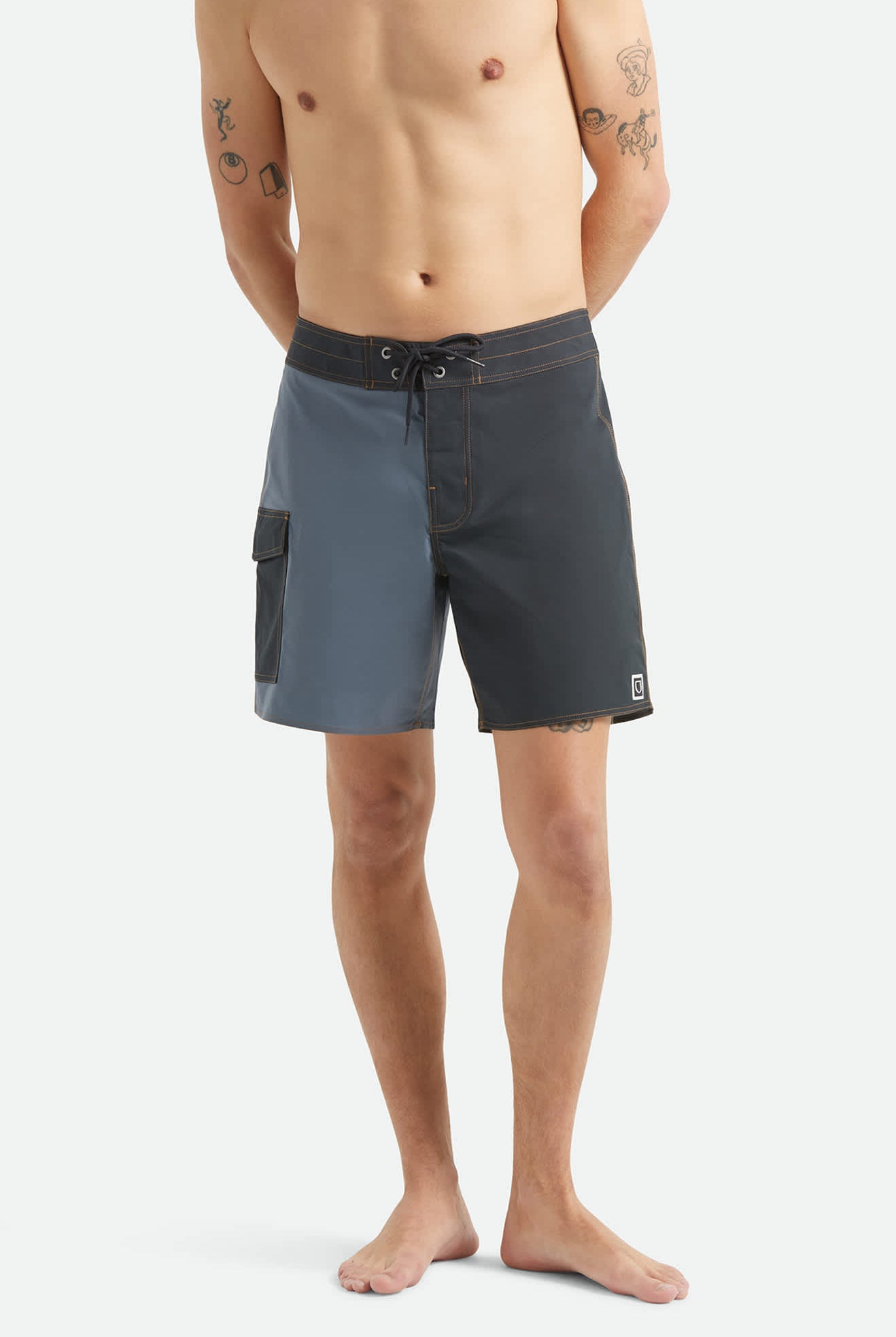 Men's Classic Trunk 17" in the color Black/Future Grey - Men's Front View