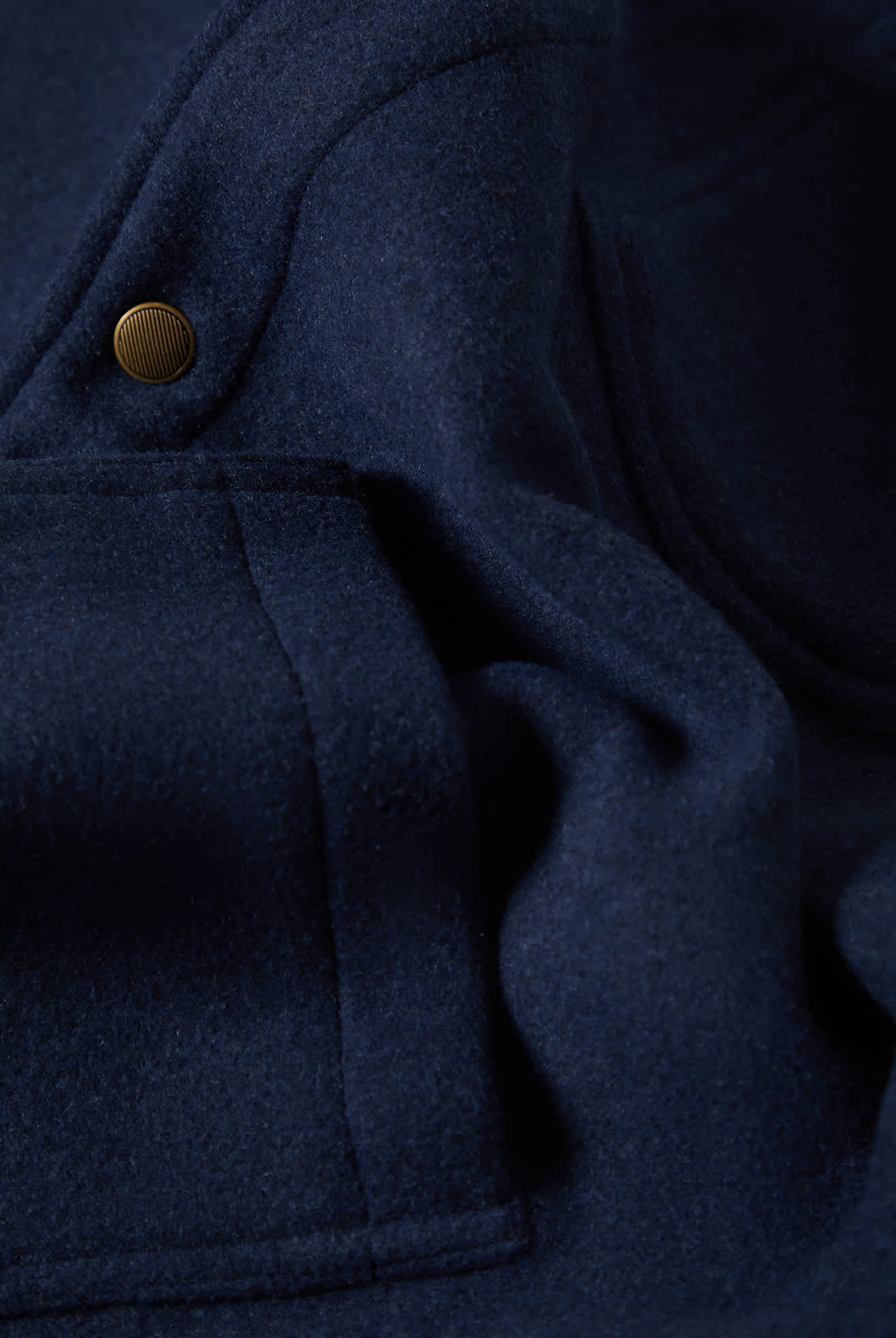 Men's New West Chore Coat in the color Mood Indigo - Additional Laydown image