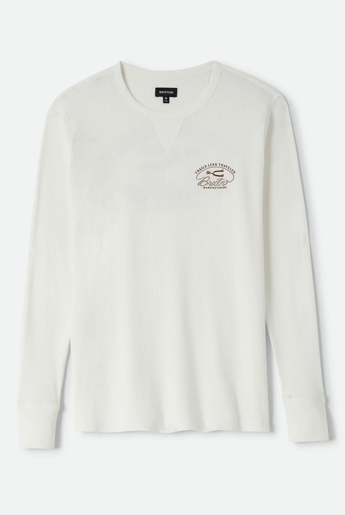 Men's Trails Waffle Knit Top in the color Off White - Front Product View