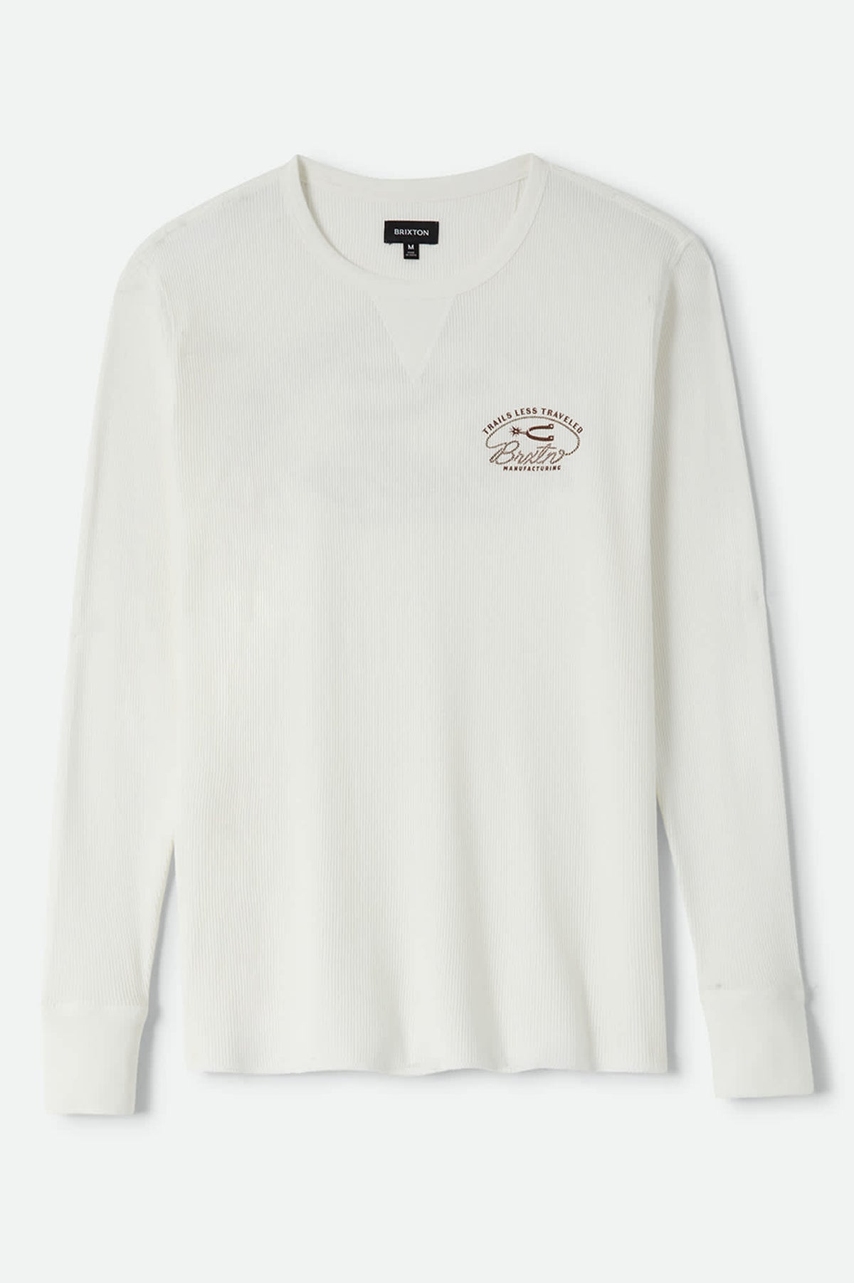 Men's Trails Waffle Knit Top in the color Off White - Front Product View