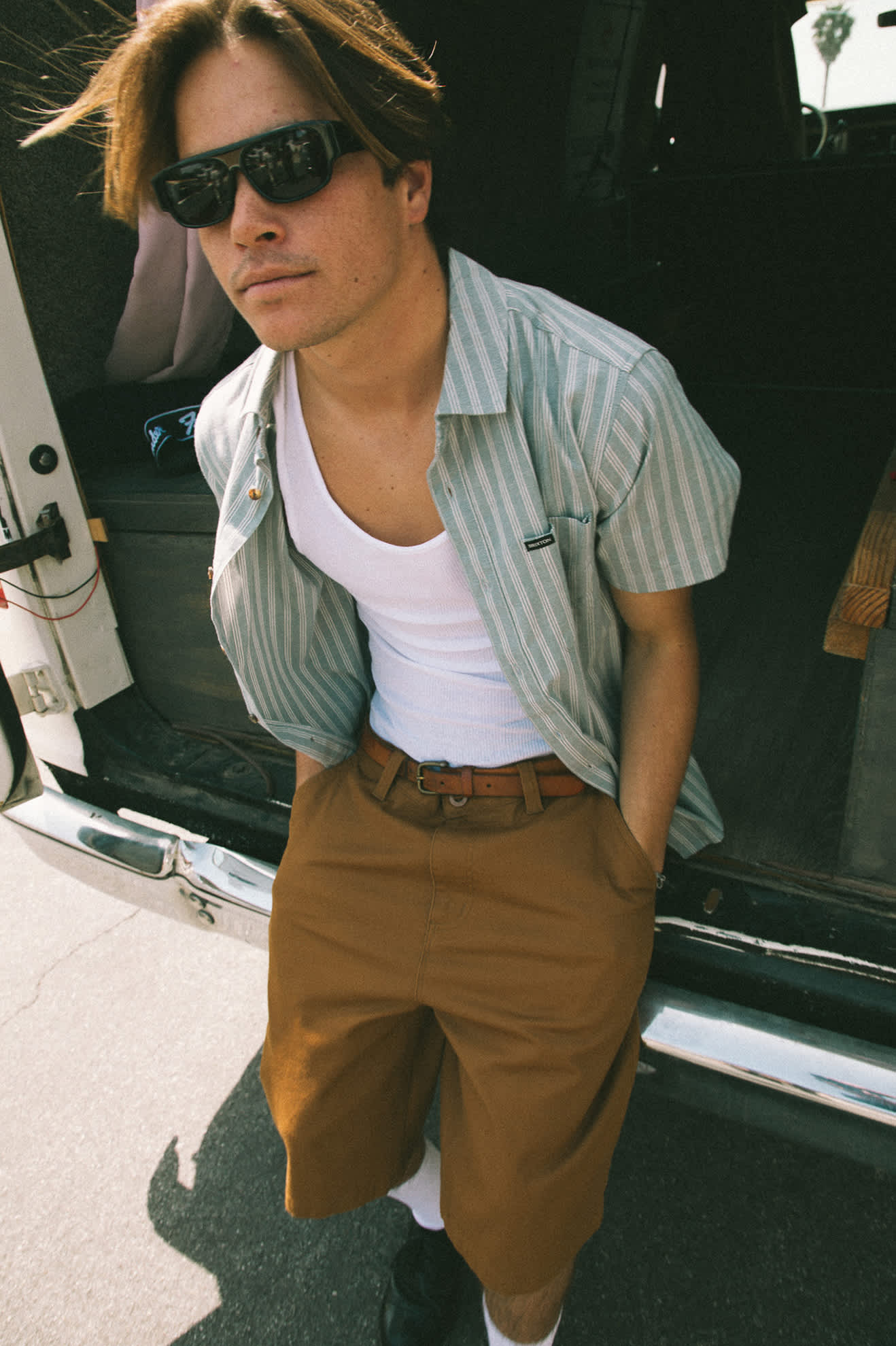 Men's Choice Chino Baggy Short in the color Washed Copper - Men's Lifestyle image