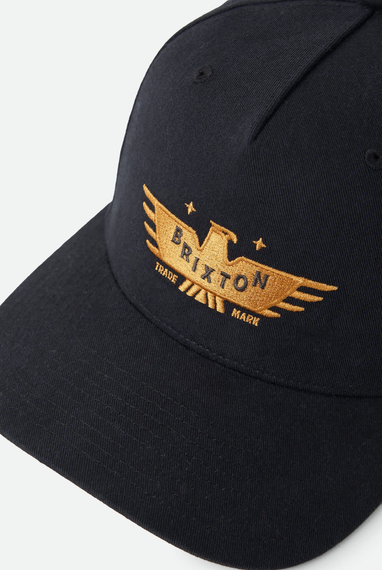 Unisex Ewing Snapback in the color Black - Additional Laydown image