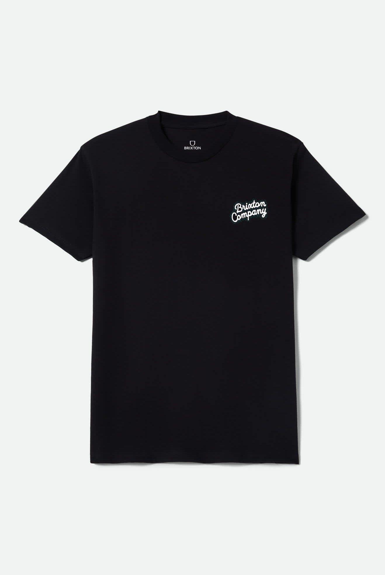 Men's Stay Awhile Short Sleeve Shirt in the color Black - Front Product View