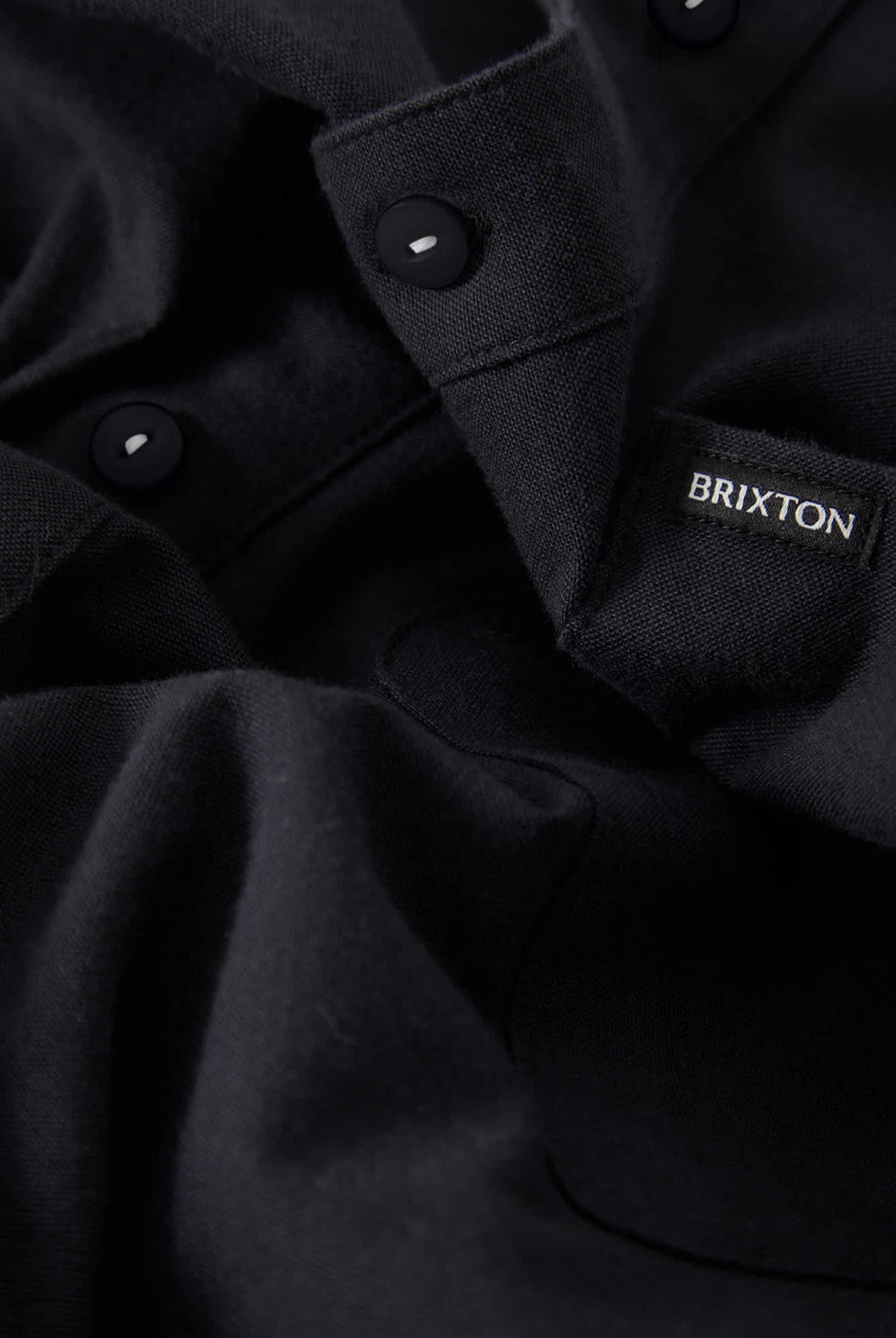 Men's Sanford Shirt in the color Black - Additional Laydown image
