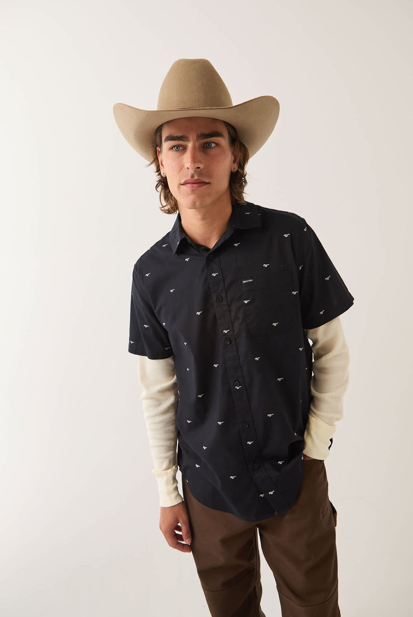 Men's Ford Mustang Shirt in the color Mustang/Burnt Rubber - Additional Fit image