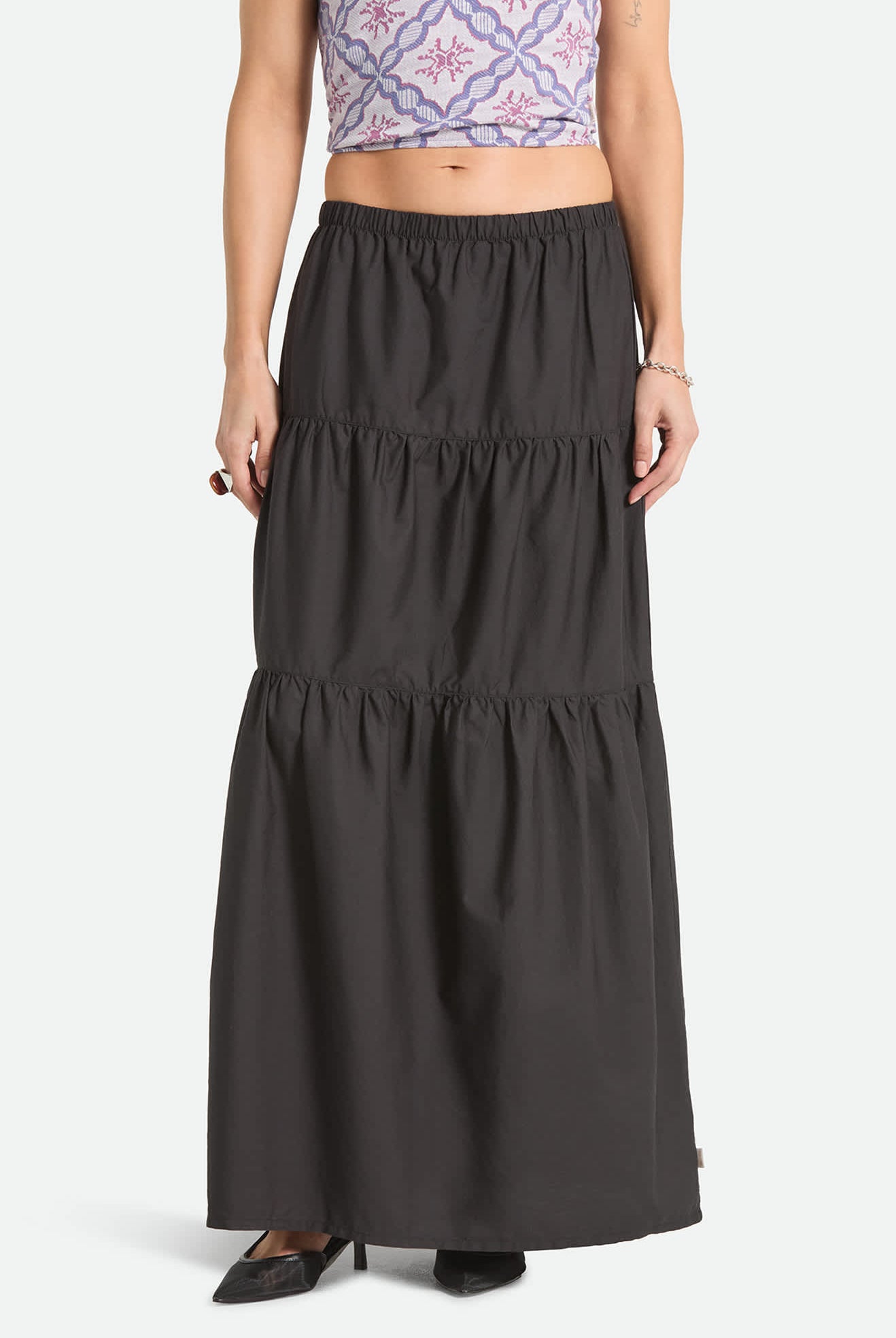Women's The Abigail Skirt in the color Black - Women's Front View