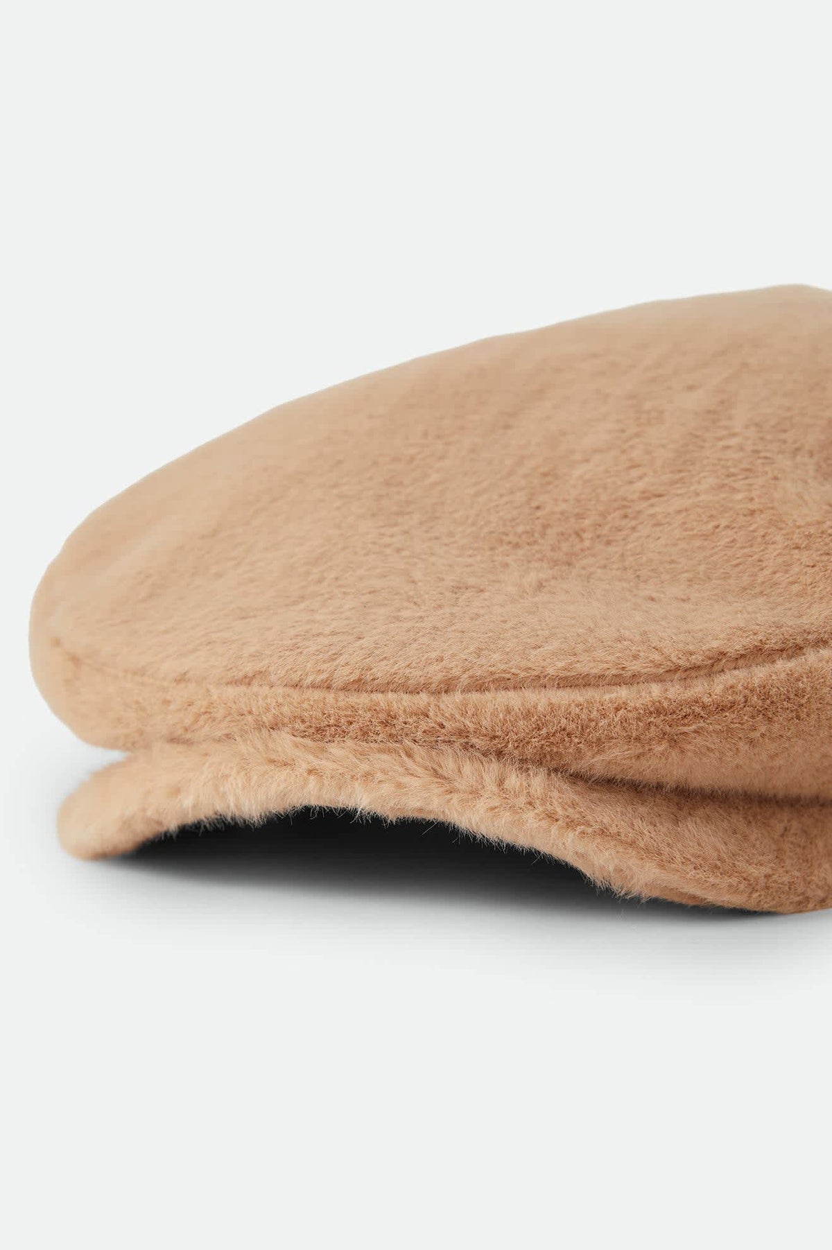 Unisex Century Barrel Snap Cap in the color Natural Faux Fur - Additional Laydown image