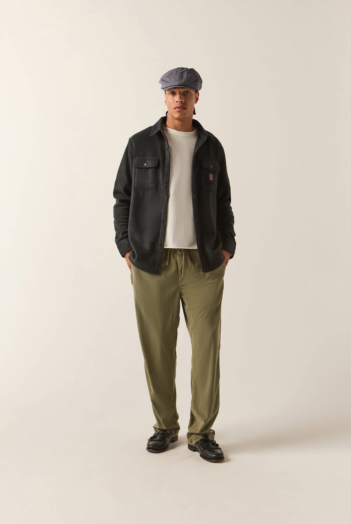 Men's Everyday E-Waist Corduroy Pant in the color Olive Surplus Corduroy - Additional Fit image