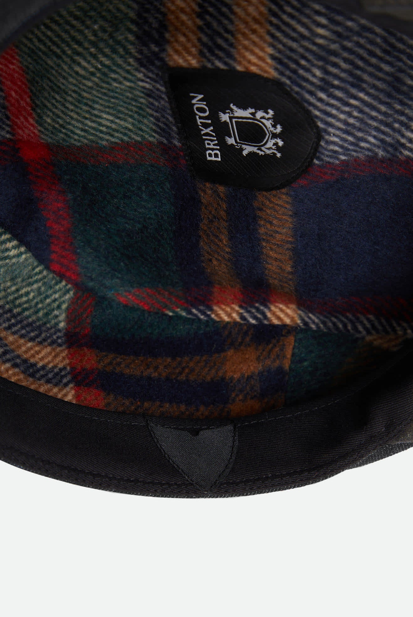 Unisex Brood Baggy Flannel Snap Cap in the color Black Denim/Black - Additional Laydown image