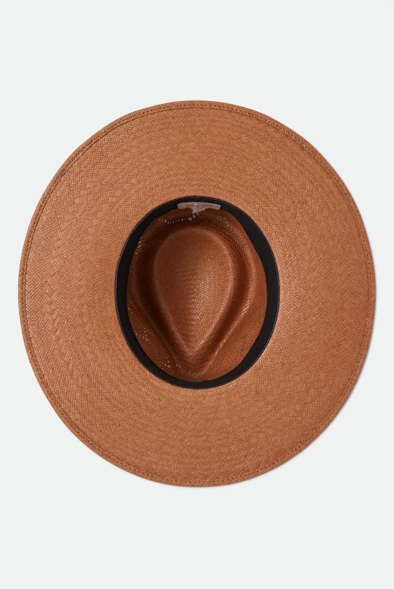 Women's Porto Straw Fedora in the color Italian Clay - Additional Laydown image
