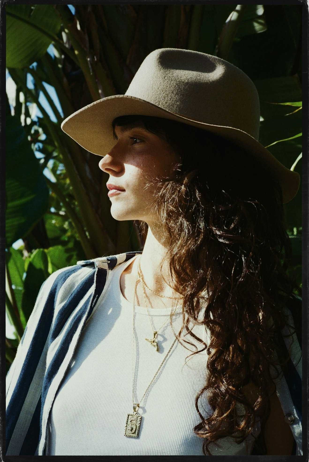 Unisex Wesley Fedora in the color Light Tan - Additional Fit image