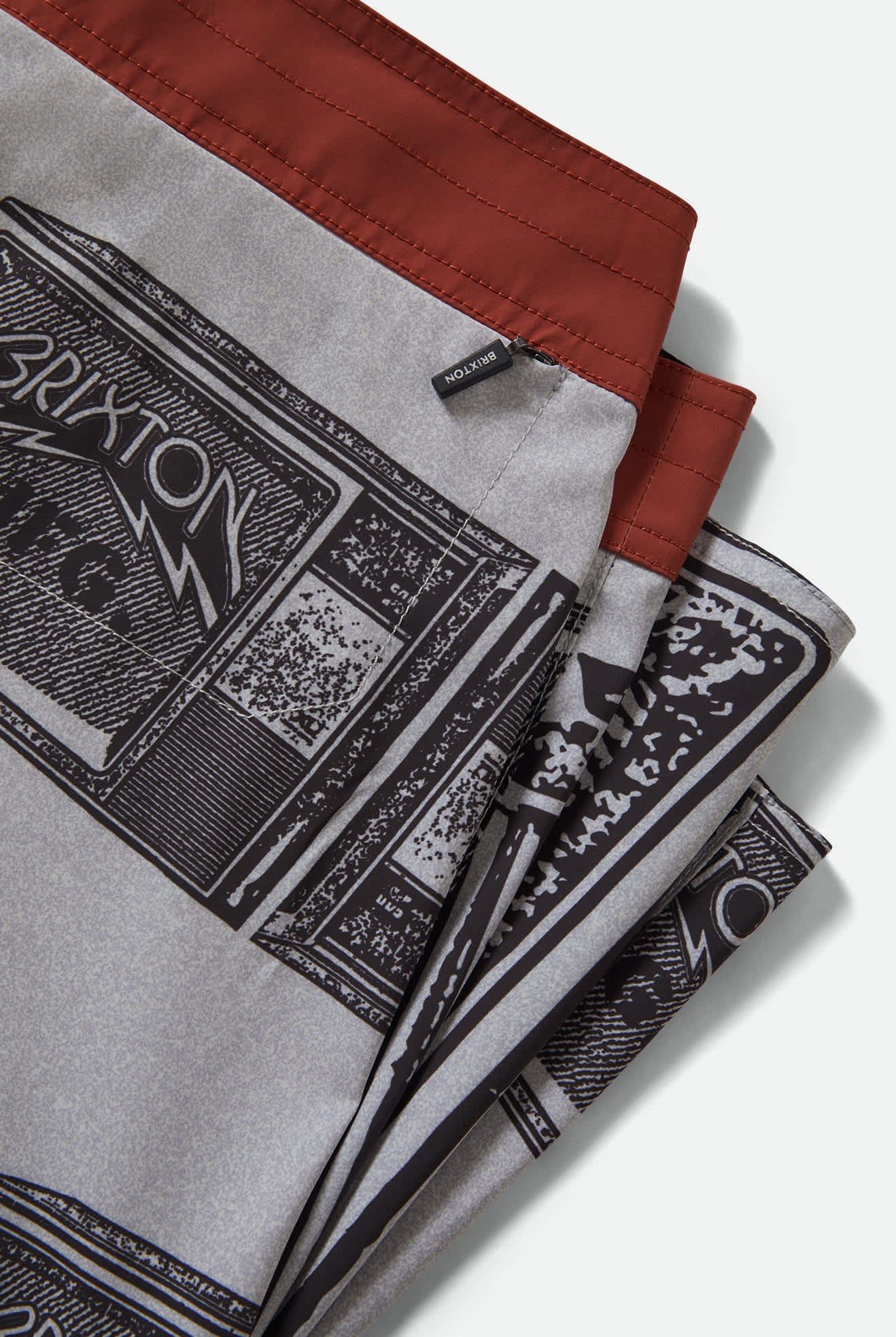 Men's Blitz Boardshort 21" in the color TV Checker/Amber Terrian - Additional Laydown image