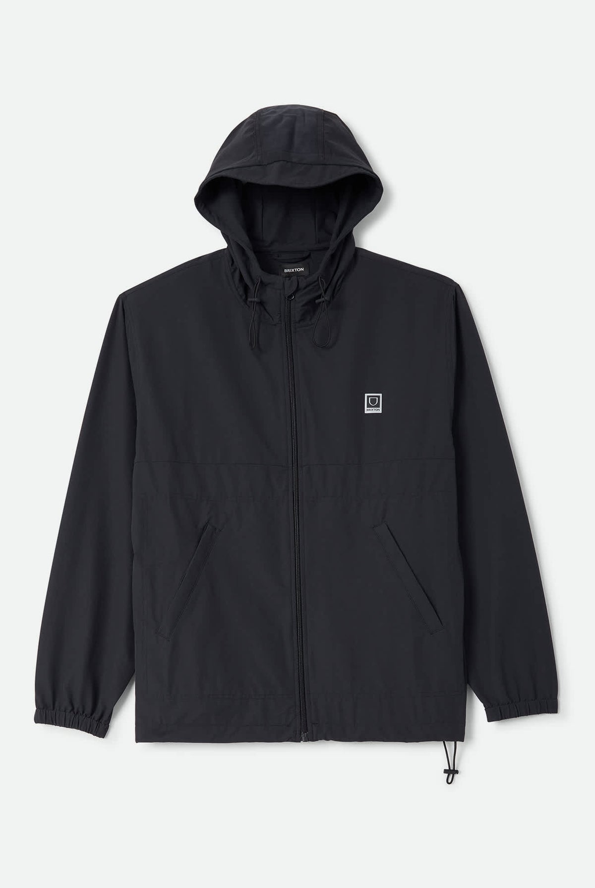 Men's Journey Zip Jacket in the color Black - Front Product View