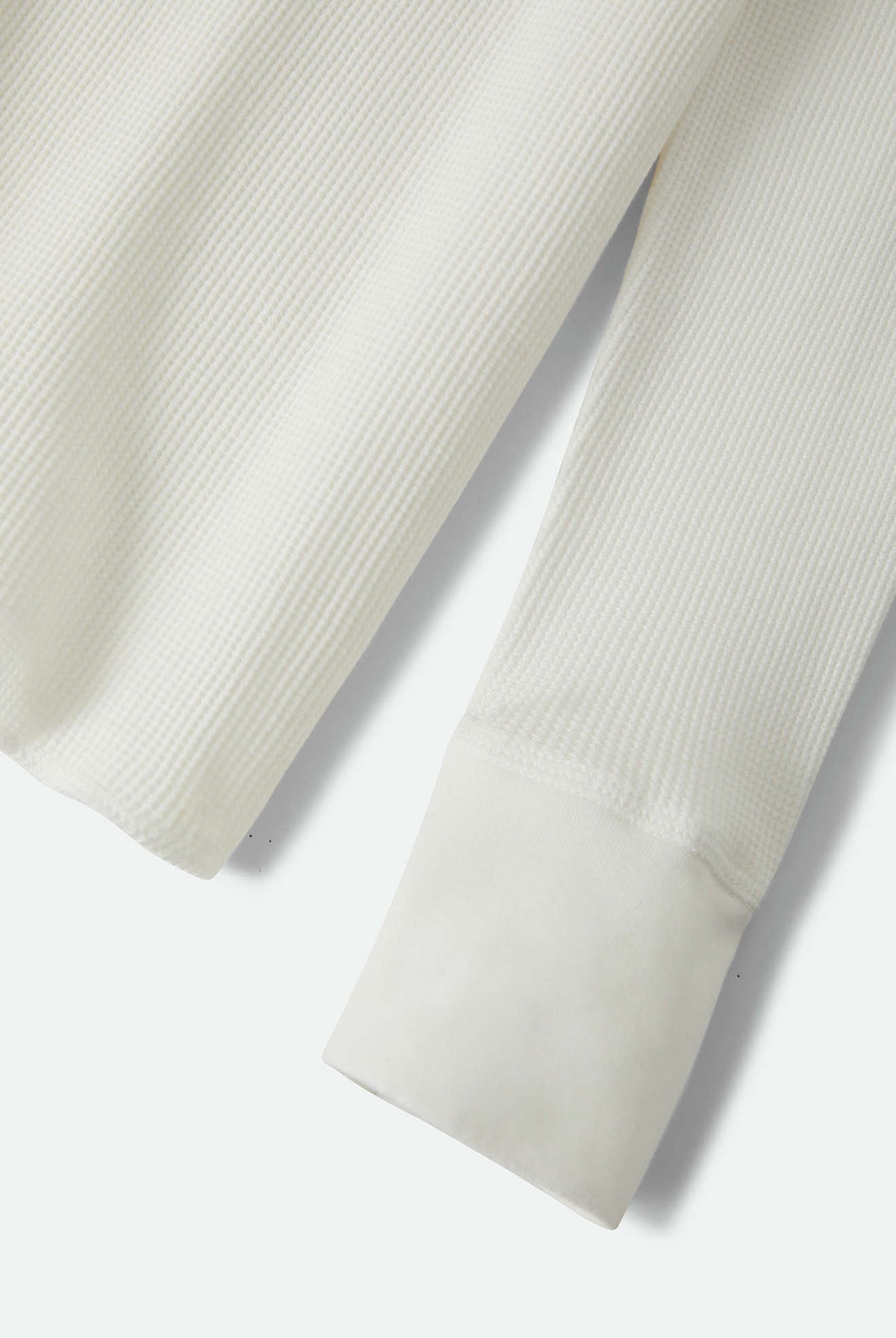 Men's Trails Waffle Knit Top in the color Off White - Additional Laydown image