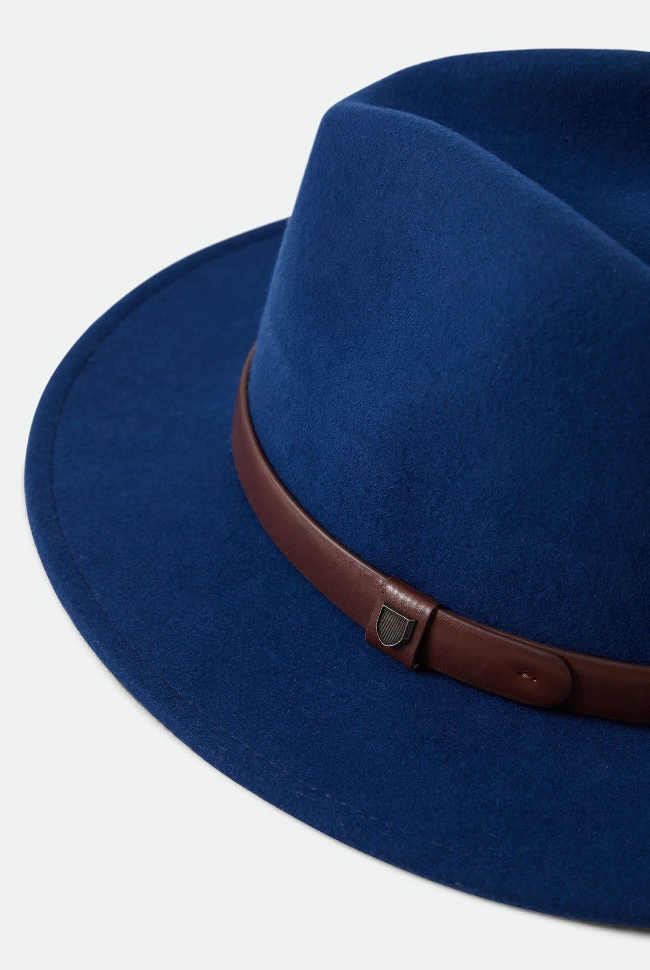 Unisex Messer Fedora in the color Midnight Blue/Pinecone - Additional Laydown image