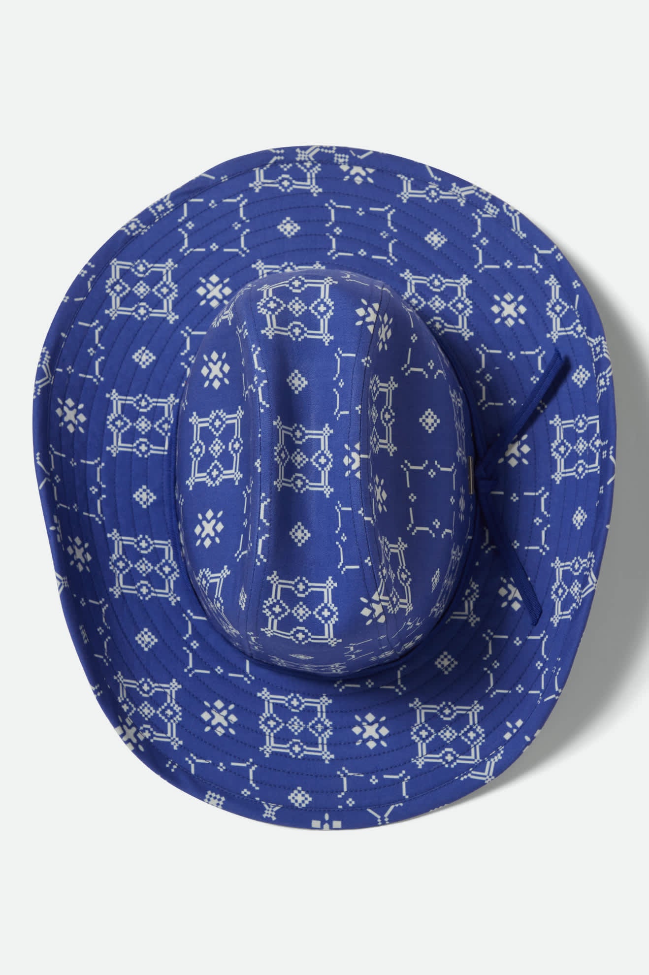 Women's Odessa Cowboy Hat in the color Sunrise Blue/White - Additional Laydown image