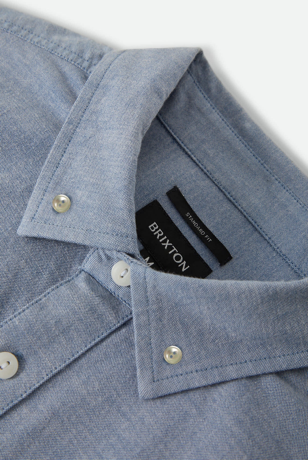 Men's Sanford Shirt in the color Dusty Blue - Additional Laydown image