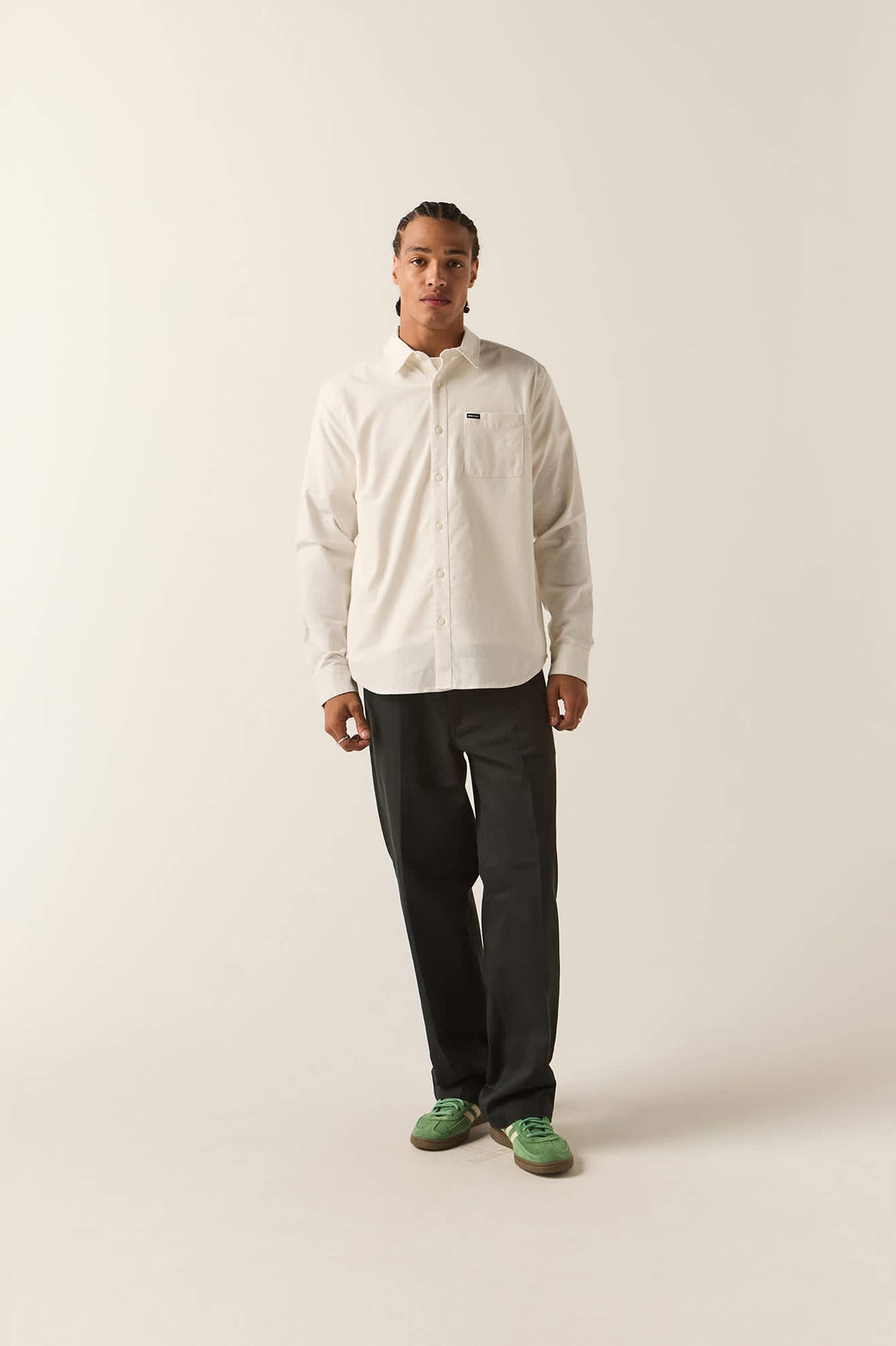 Men's Sanford Shirt in the color Off White - Additional Fit image