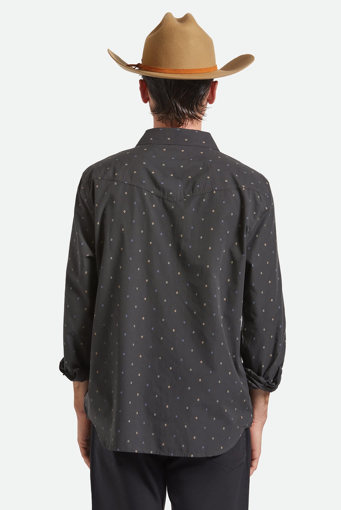 Unisex Laredo Branded Cowboy Hat in the color Antique Bronze - Men's Back View