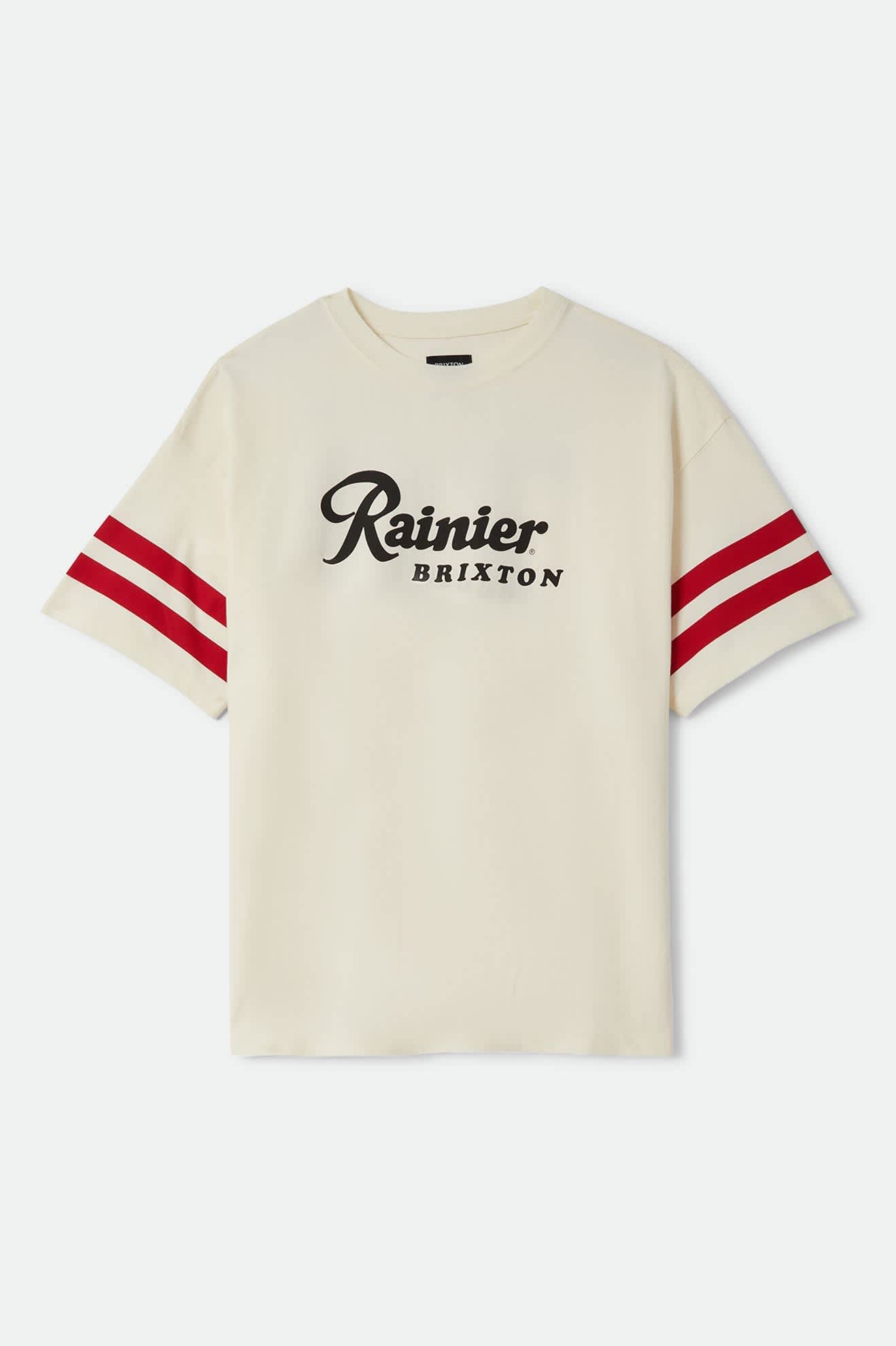 Men's Rainier 1878 Short Sleeve Oversized T-Shirt in the color Natural - Front Product View